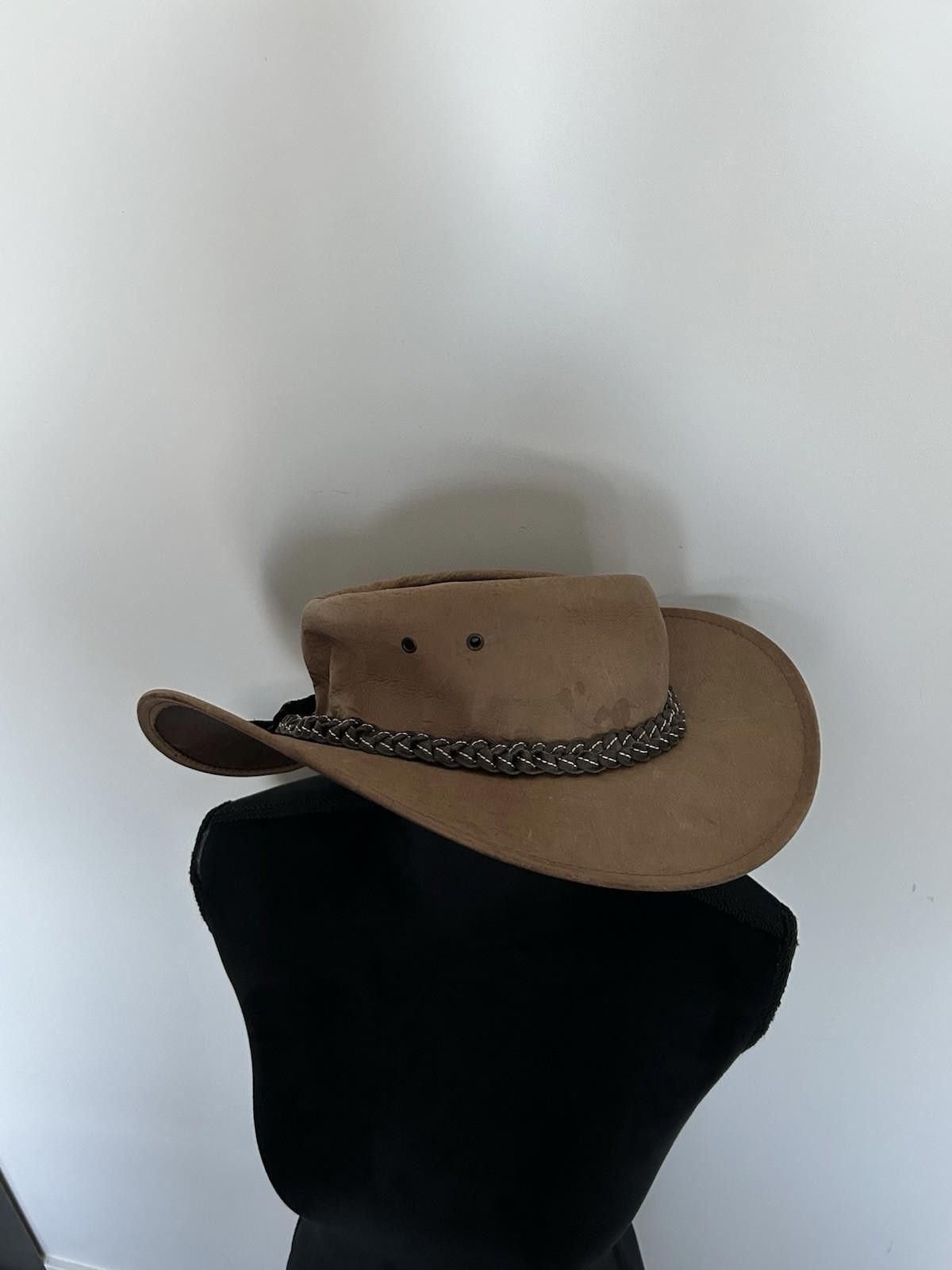 JACARU Leather Handmade Hat Made In Australia 🇦🇺 Size M