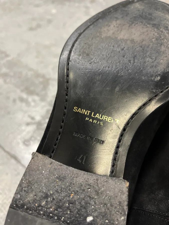 Saint Laurent Paris Saint Laurent Black Suede Leather Boots Size US 8 / EU 41 - 7 Thumbnail