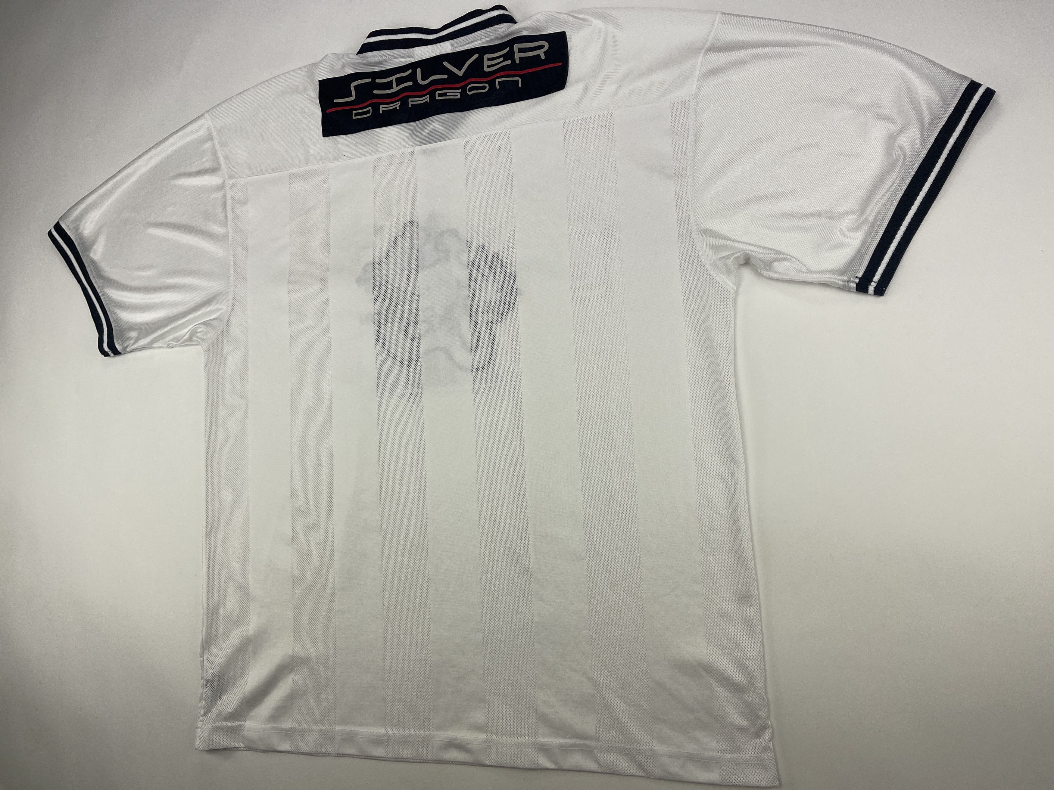 Vintage Silver Dragon jersey, white, vintage hip hop t-shirt 90s XXL Size US XXL / EU 58 / 5 - 8 Thumbnail