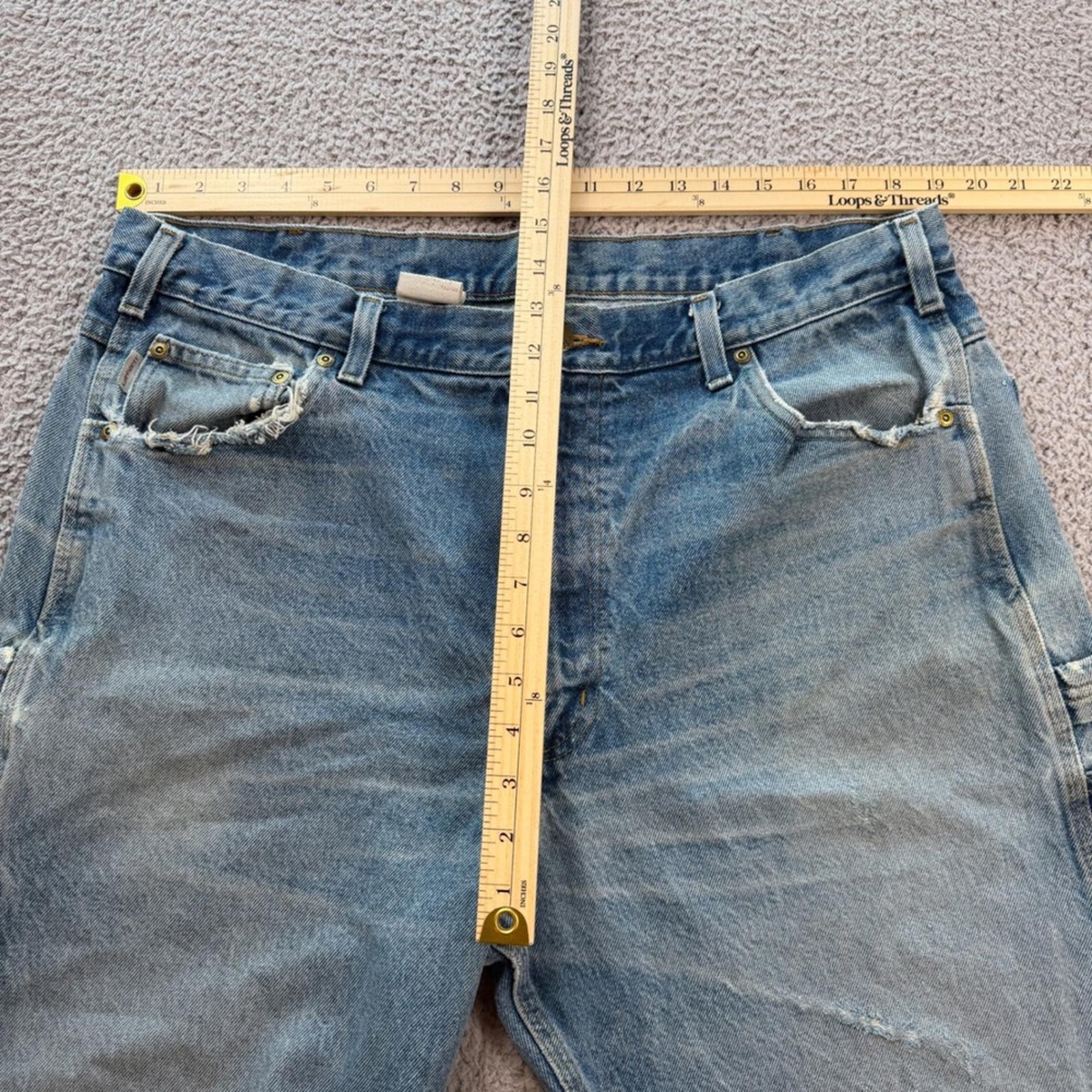 Carhartt Carhartt B171 DST Relaxed Fit Carpenter Jeans Mens 40x34 Size US 40 / EU 56 - 3 Thumbnail