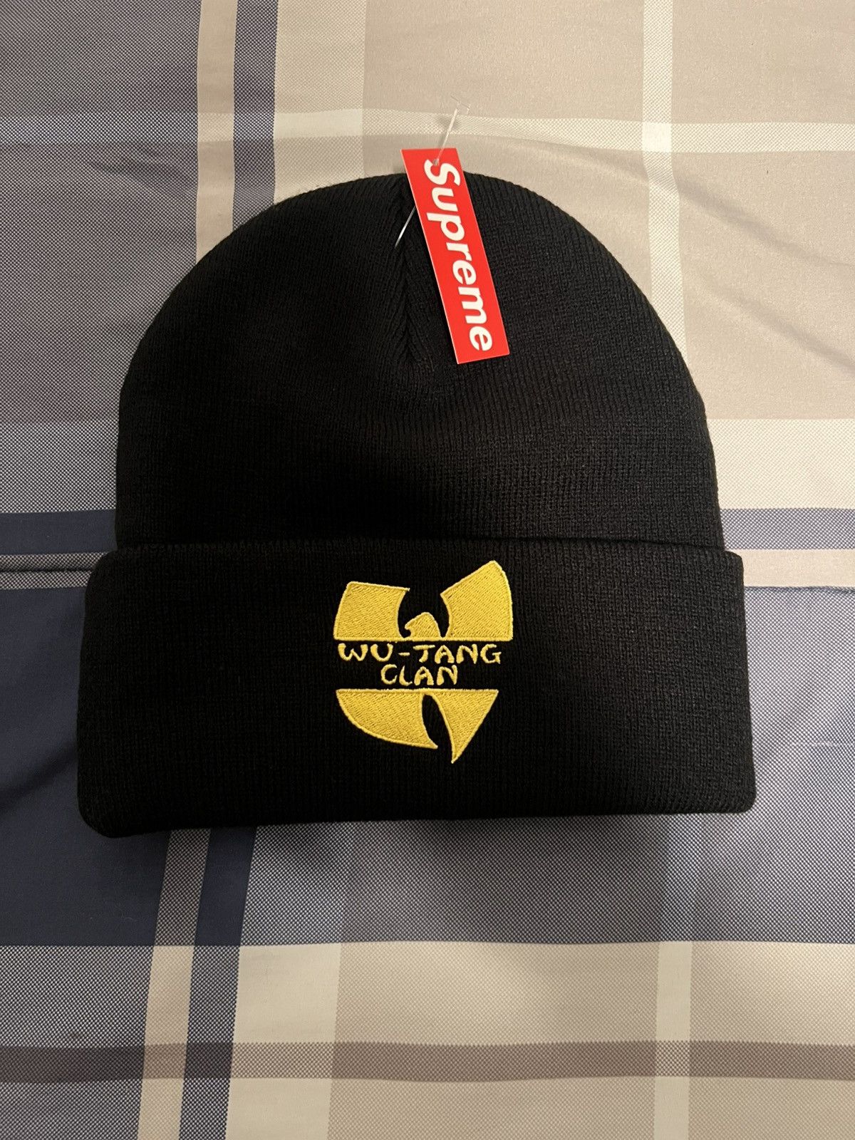 Supreme/Wu-Tang Clan Beanie ブラック Wu-Tang łączy się z Supreme