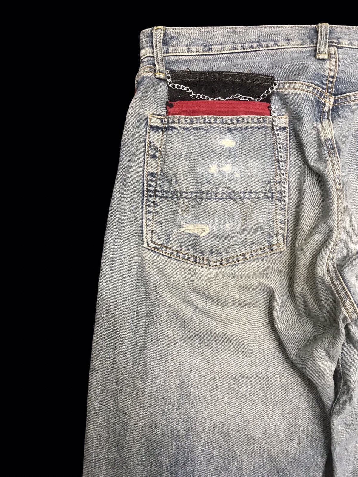 Edwin 💥BAGGY💥VINTAGE EDWIN DSTRESSD WIDE BAGGY CUSTOM DENIM F327 Size US 33 - 11 Thumbnail