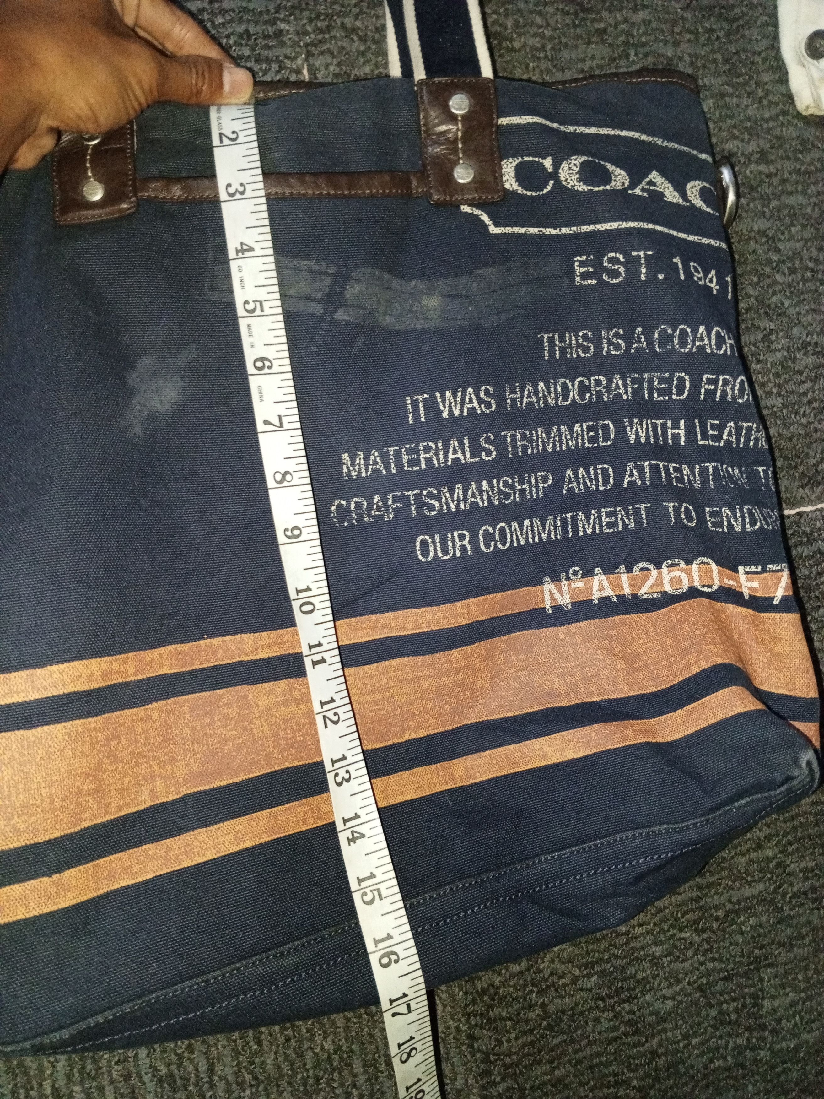 Coach COACH EST.1941 CANVAS TOTE BAG Size ONE SIZE - 14 Thumbnail