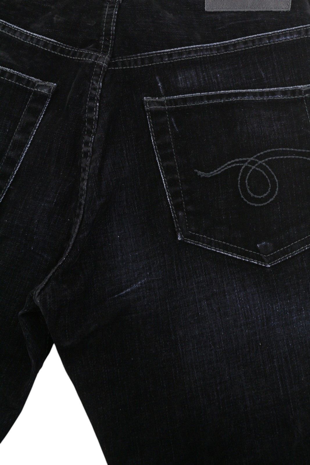 R13 ROMEO 24 Flocked Black Velvet Ankle Straight Zip 85814 Size 24" / US 00 / IT 34 - 10 Thumbnail