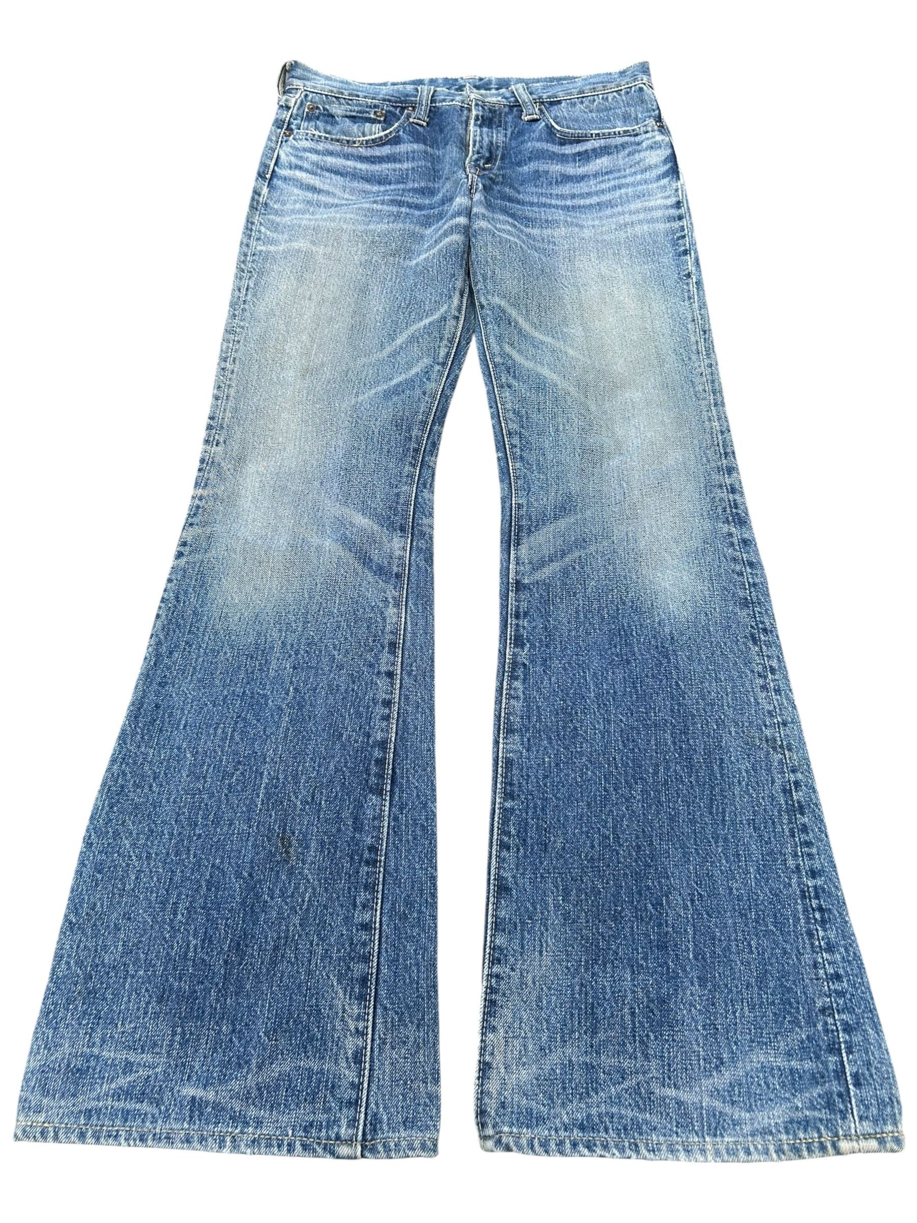 Kapital Flare Sugar Cane Vintage Distressed Denim Jeans Size US 31 - 2 Thumbnail