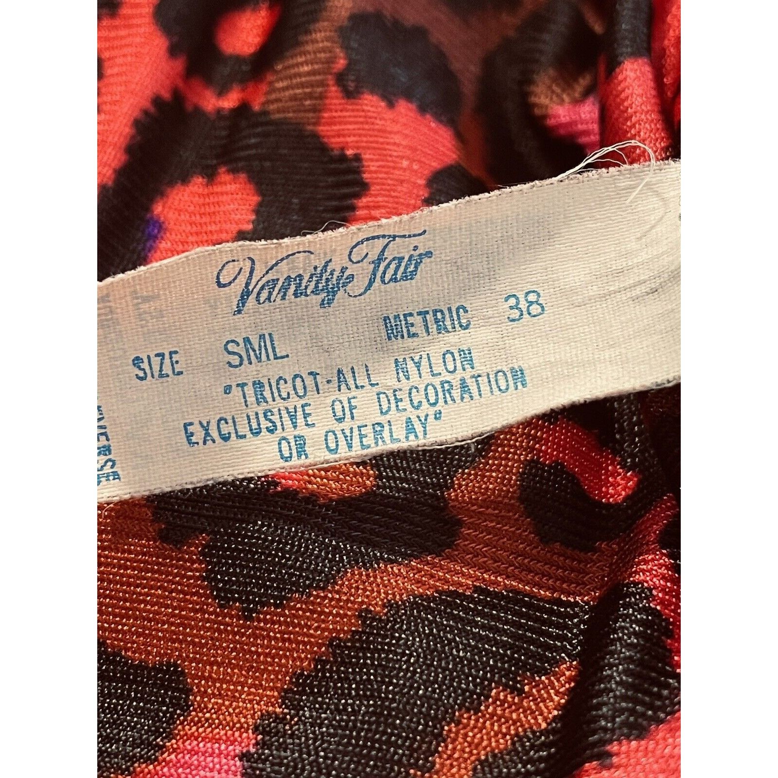 Vintage Second Skin Stretch Satin Vanity Fair Pink Leopard Robe Wome Size S / US 4 / IT 40 - 5 Thumbnail