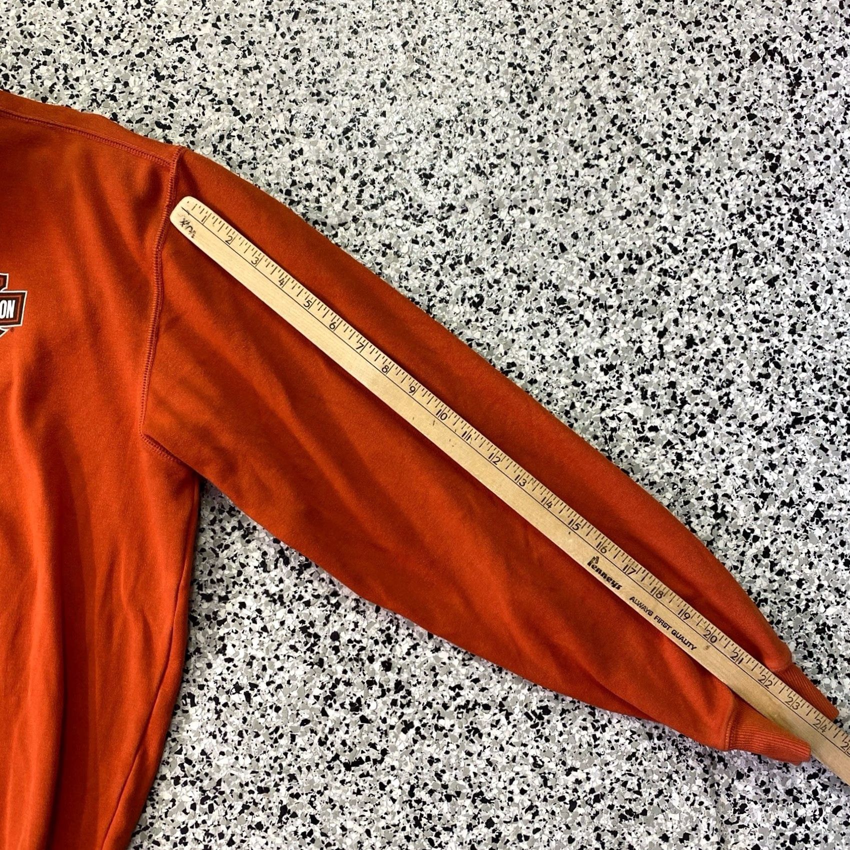 Harley Davidson VINTAGE Harley-Davidson 1/4-Zip Orange Sweatshirt Size L Regular Mens Pullover Knit Sweatshirt with Embroidered Logo Orange Size US L / EU 52-54 / 3 - 4 Thumbnail