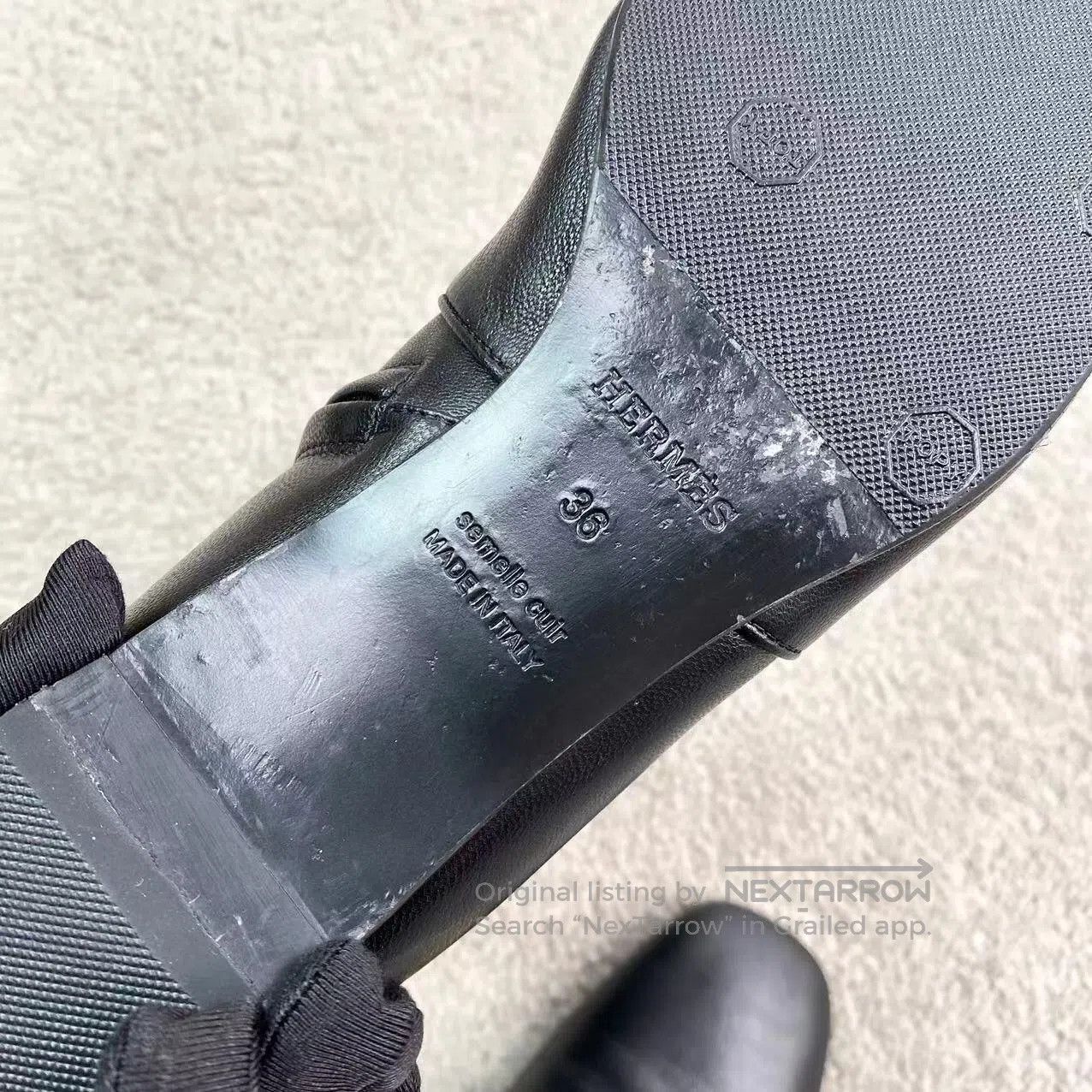 Hermes Hermes Goatskin booties for outdoor recreation| Size US 5.5 / IT 35.5 - 6 Thumbnail
