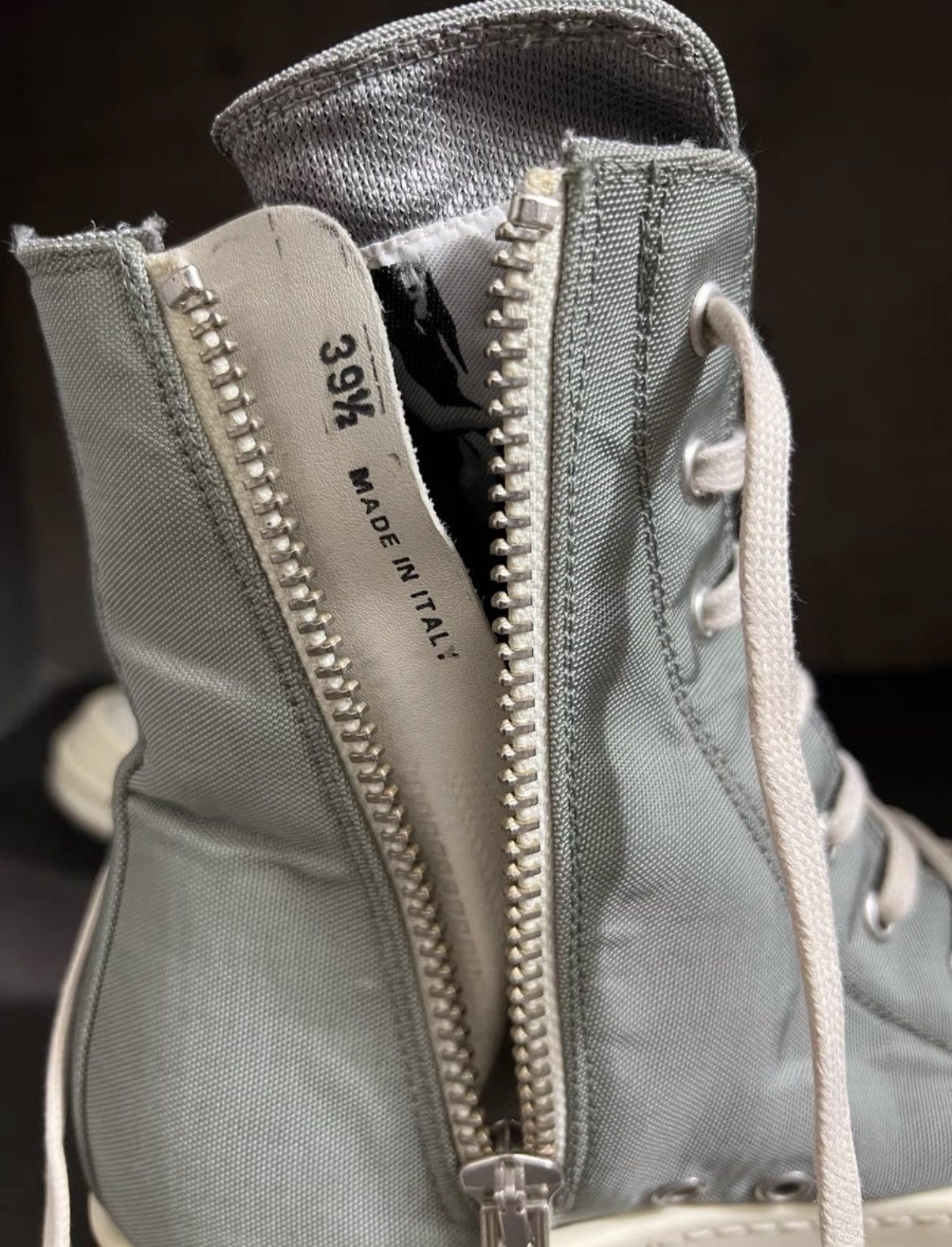 Rick Owens Rick Owens DRKSHDW Sample First Edition Teal Satin Sneakers Size US 7 / EU 40 - 6 Thumbnail