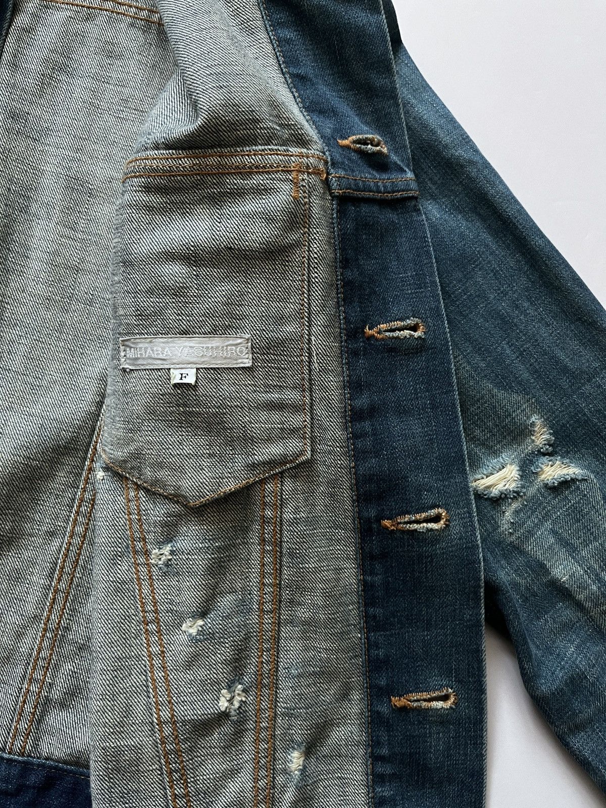 Maison MIHARA YASUHIRO Mihara Yasuhiro 1997-98’ “Anatomy” bones denim jacket Size US M / EU 48-50 / 2 - 2 Thumbnail