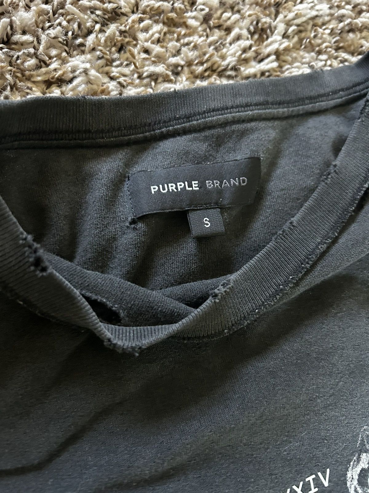 Purple Brand Purple Brand Angel Distressed Tee Size US S / EU 44-46 / 1 - 2 Thumbnail