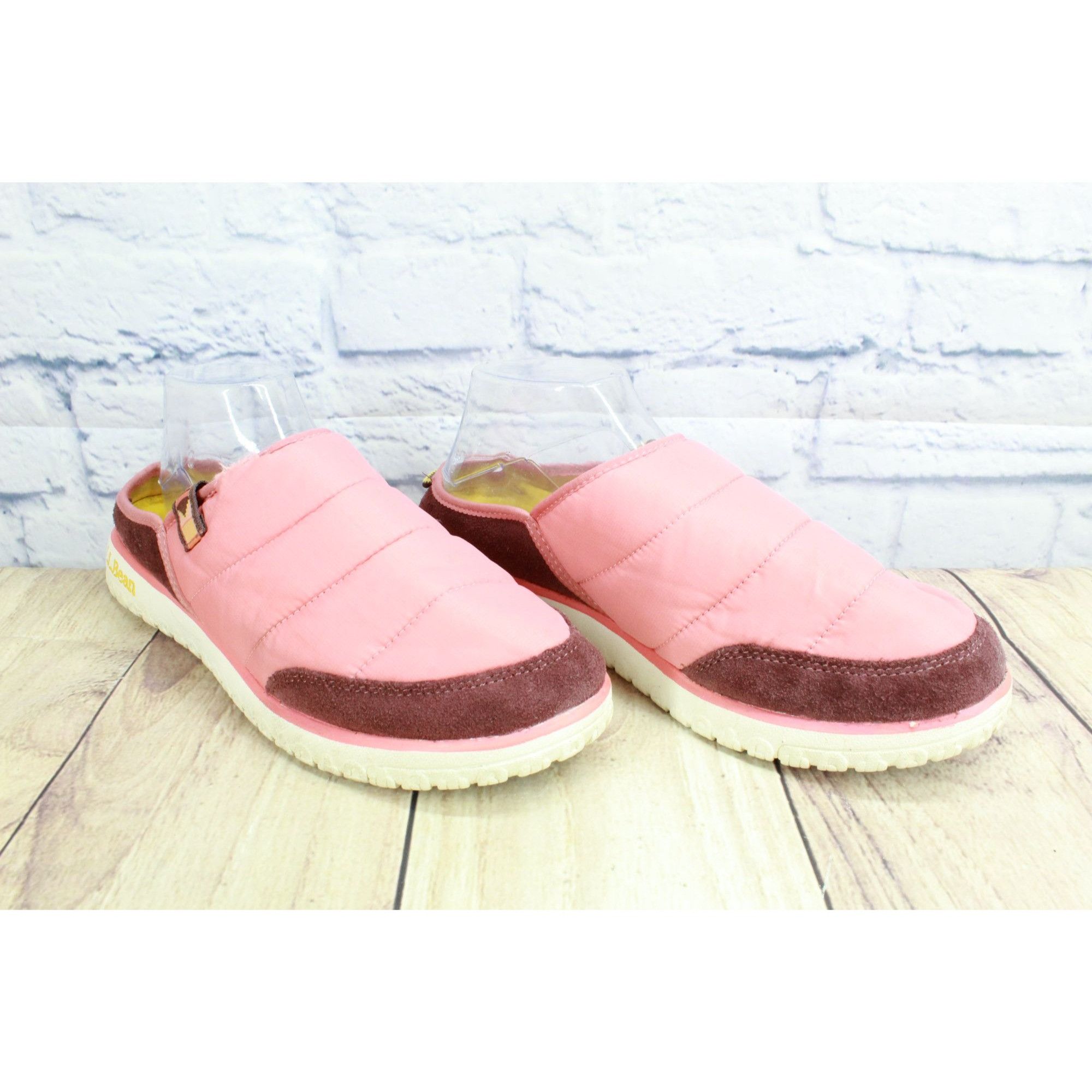 L.L. Bean LL Bean Pink Quilted Nylon Insulated Slides Size 10 M Size US 10 / IT 40 - 3 Thumbnail
