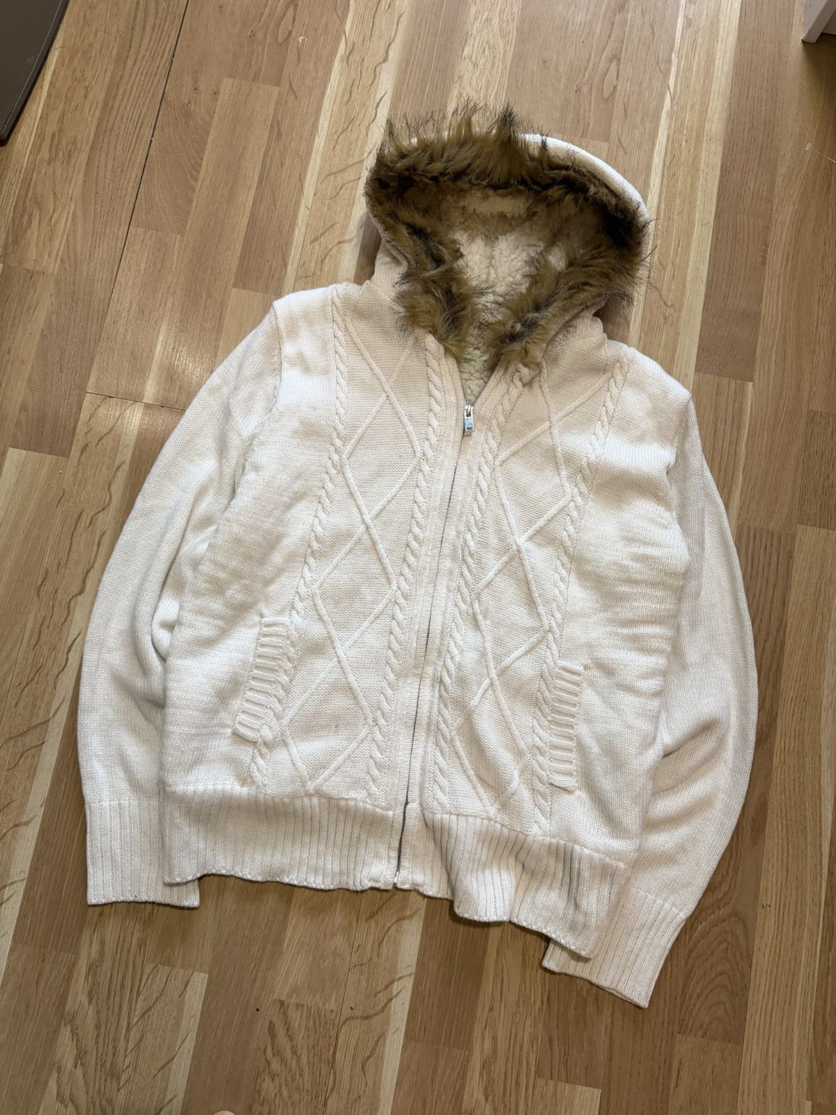 Japanese Brand Faux fur hoodie styled Ifsixwasnine lgb 2000s archive punk Size US M / EU 48-50 / 2 - 2 Thumbnail