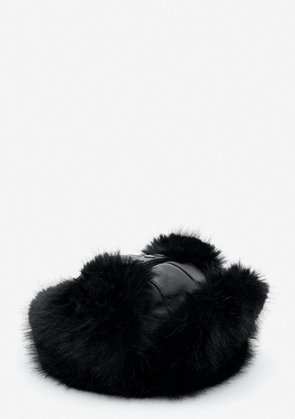 Vaquera Last Vaquera Leather Faux-Fur Trimmed Hat Size ONE SIZE - 3 Thumbnail