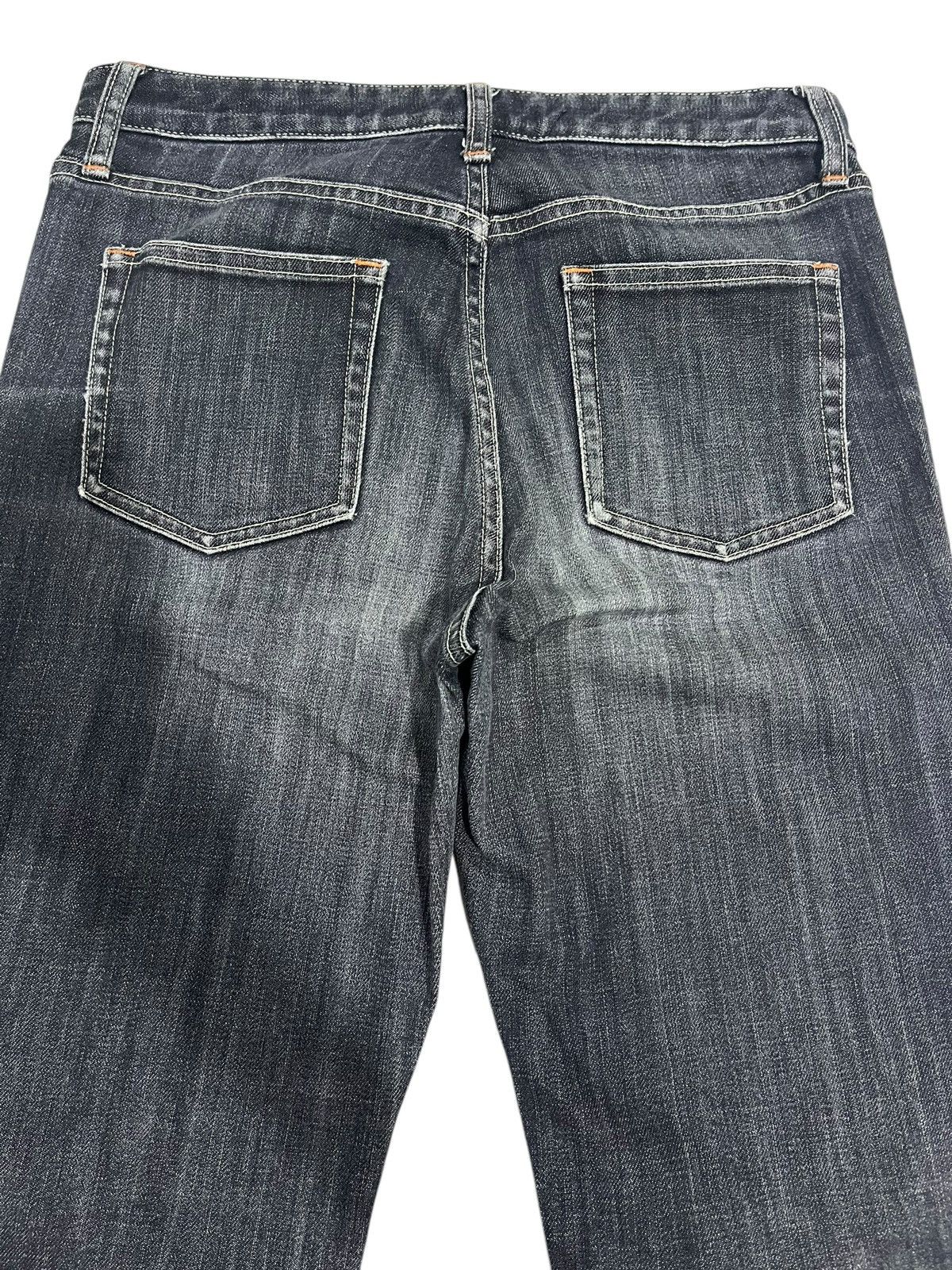 If Six Was Nine FLARE💥 JAPANESE BRAND UNIQLO WASHED Y2K BLACK JEANS Size 31" - 8 Thumbnail