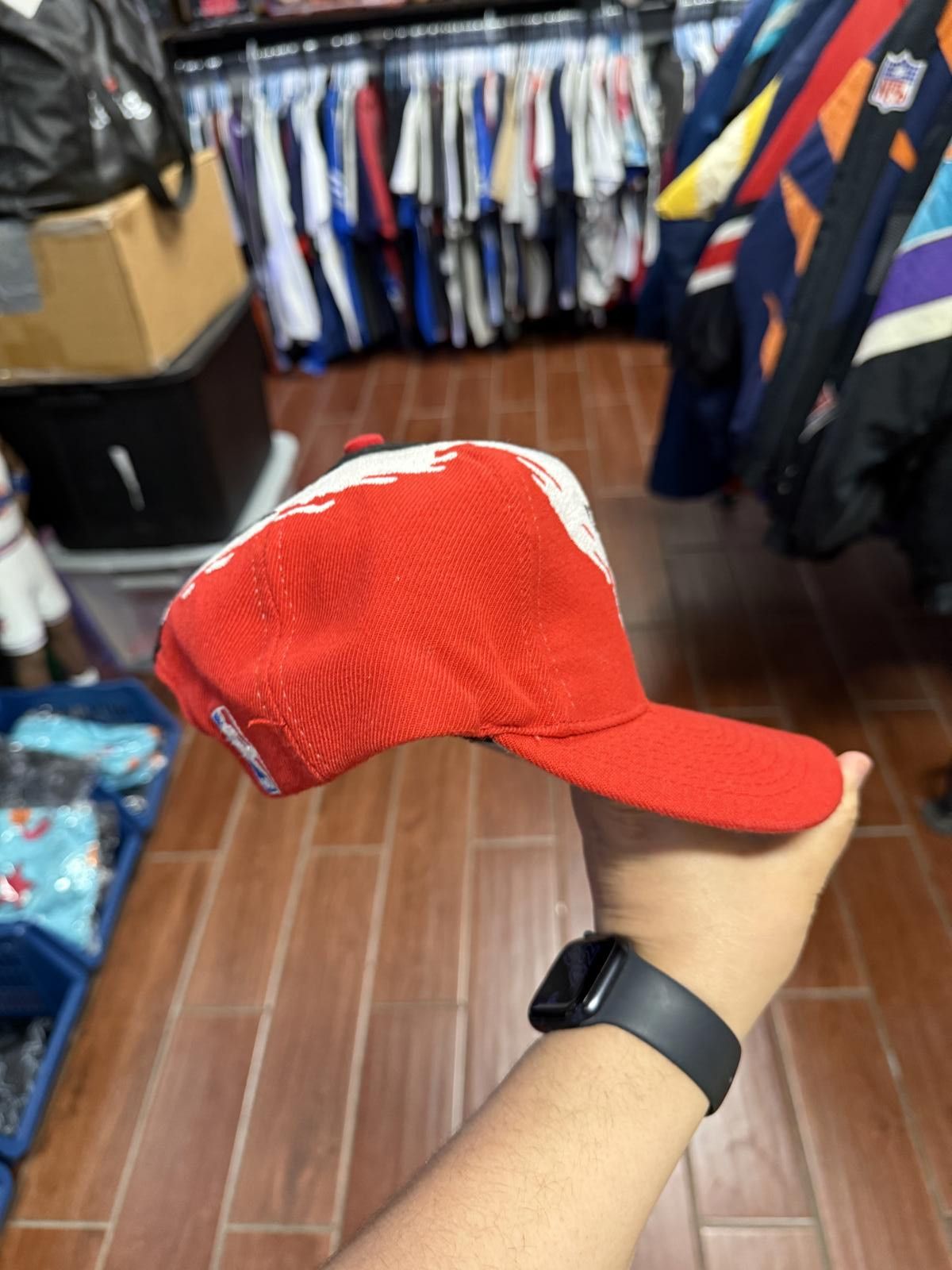 Logo Athletic 90's Vintage Chicago Bulls Splash Snapback Hat Size ONE SIZE - 3 Thumbnail
