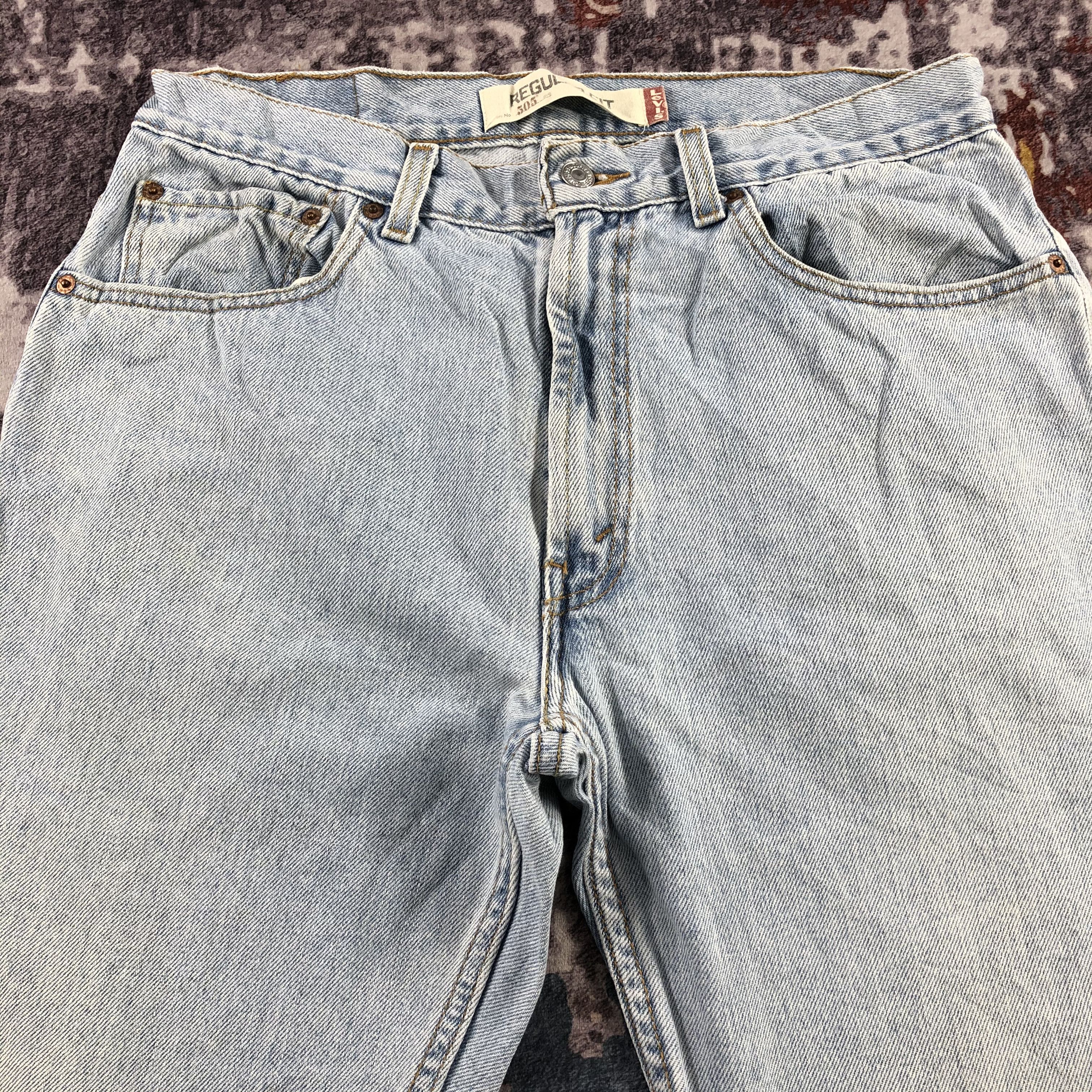 Levi's × Vintage Vintage Light Wash Levis 505 Jeans-JM3133 Size US 32 / EU 48 - 3 Thumbnail