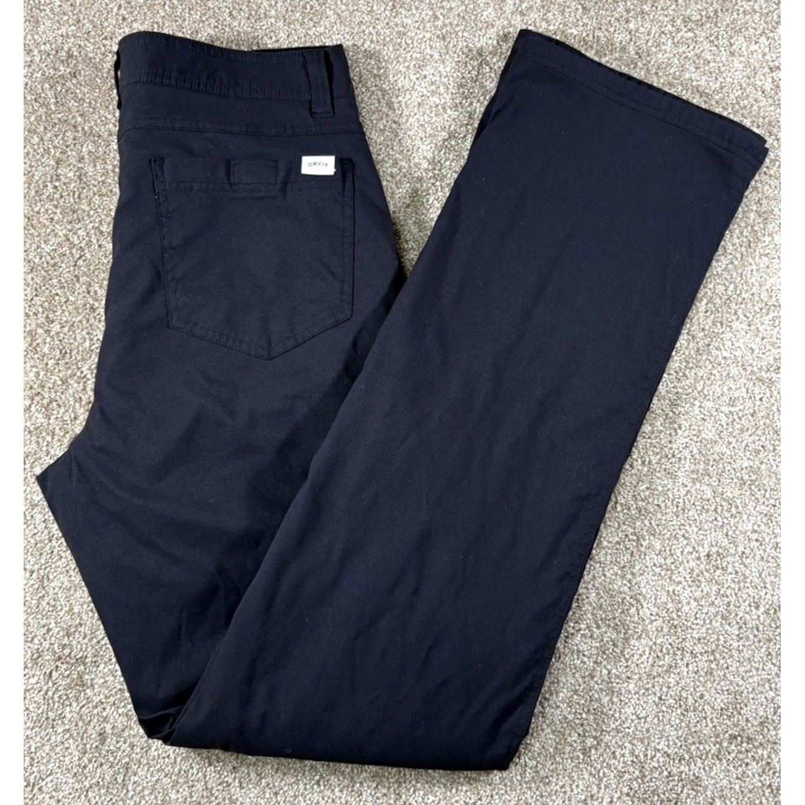 Orvis Orvis Pants Mens 30x32 Tag 30x34 Black Straight Leg Fleece Lined Stretch Size US 30 / EU 46 - 2 Thumbnail