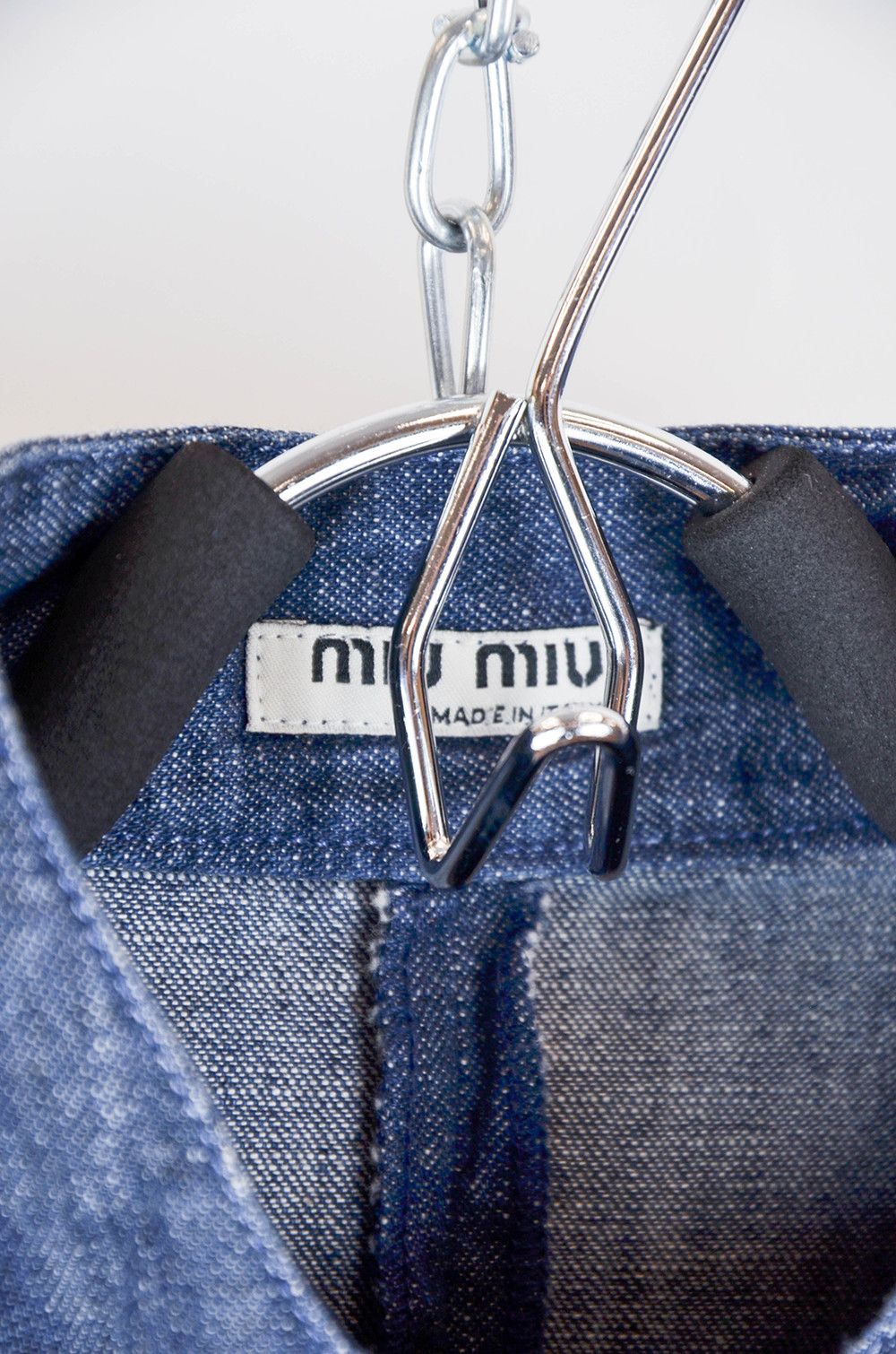 Miu Miu × Vintage MIU MIU Vintage Blue Chambray Denim Shirt - 42 Size M / US 6-8 / IT 42-44 - 8 Thumbnail