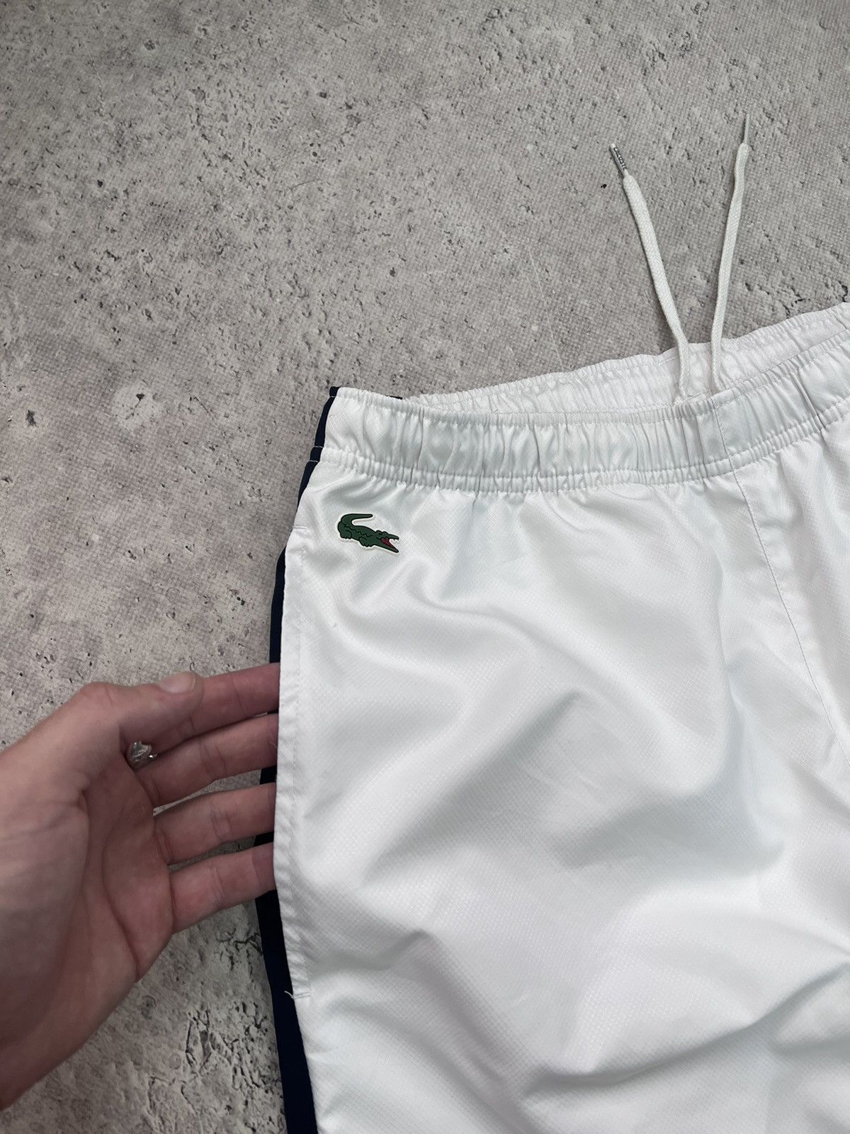 Japanese Brand × Lacoste Vintage Y2K Lacoste Nylon TRACK BAGGY pants 90s rare Size US 30 / EU 46 - 3 Thumbnail