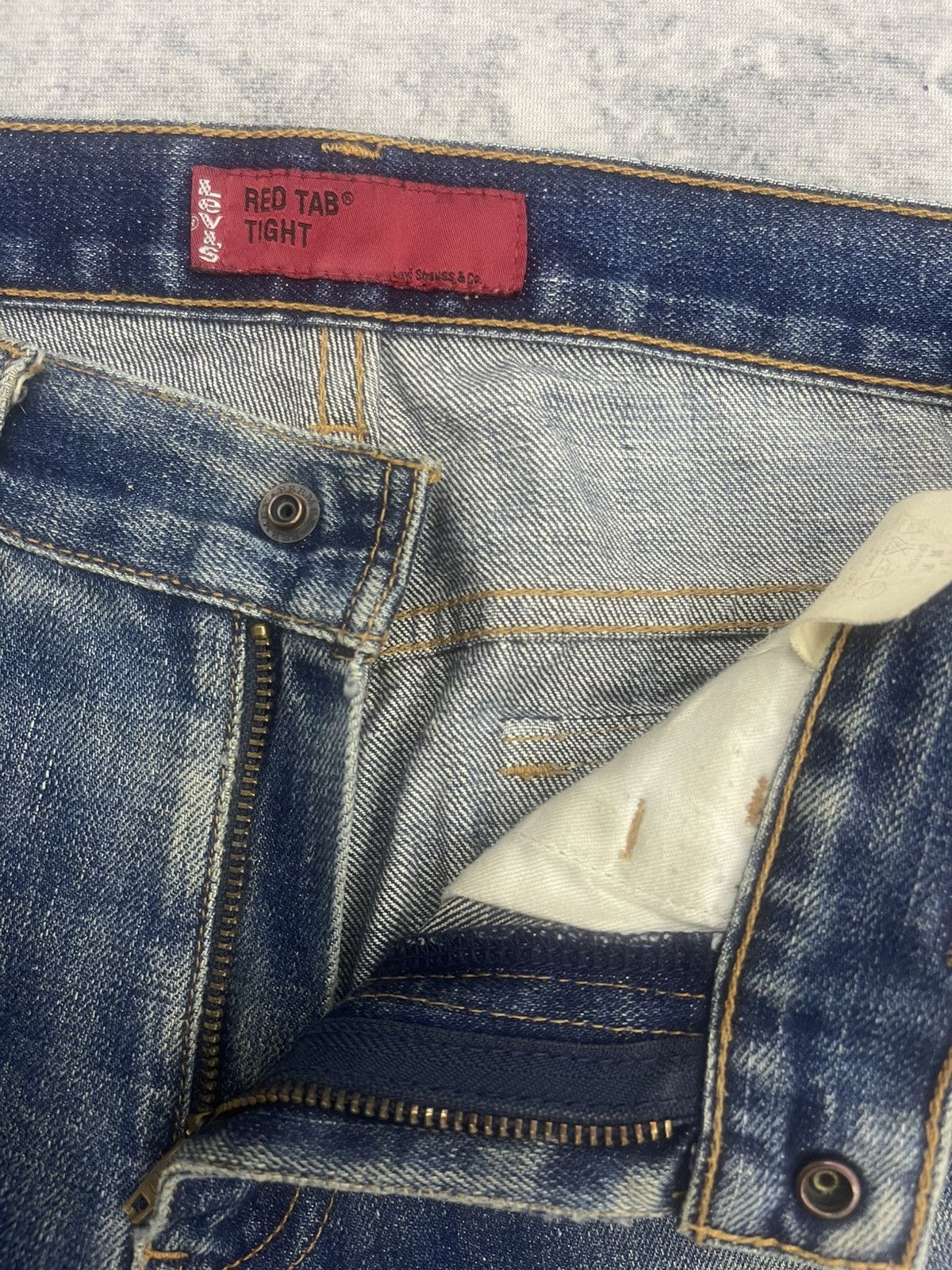 Levi's Vintage Levi's Red Tab "Tight" Denim Cargo Pants Size US 30 / EU 46 - 9 Thumbnail