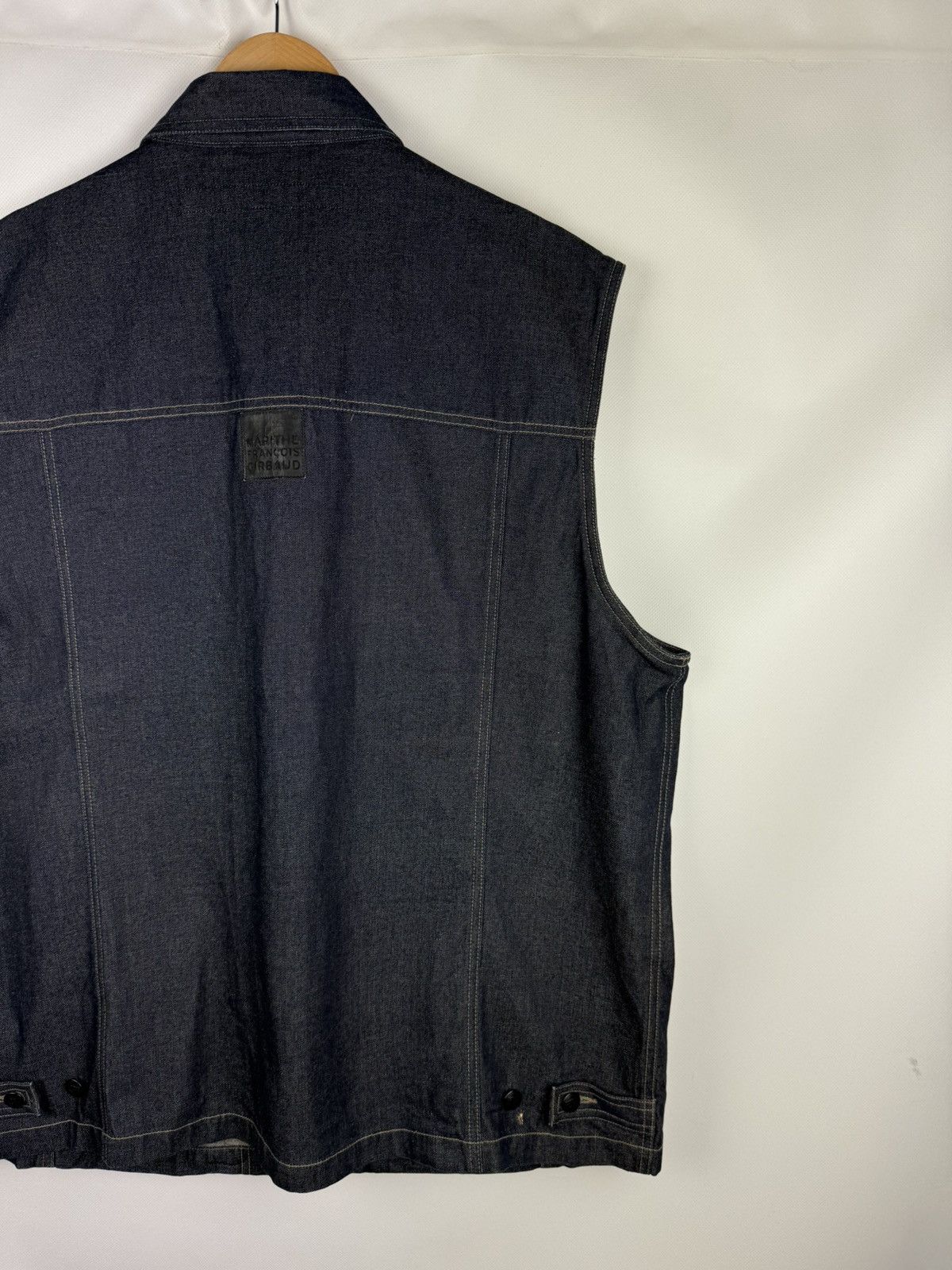 Marithe + Francois Girbaud × Vintage Marithe Francois Girbaud VTG Denim Trucker Vest Jacket Size US XXL / EU 58 / 5 - 13 Thumbnail