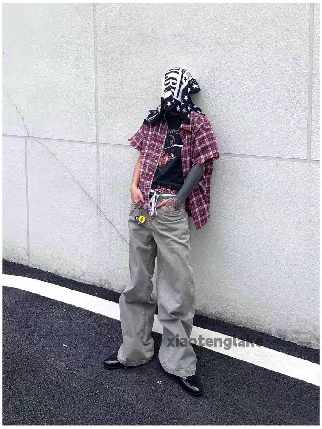 Vintage Unisex washed faded loose baggy hiphop cargo pants Size US 32 / EU 48 - 2 Thumbnail