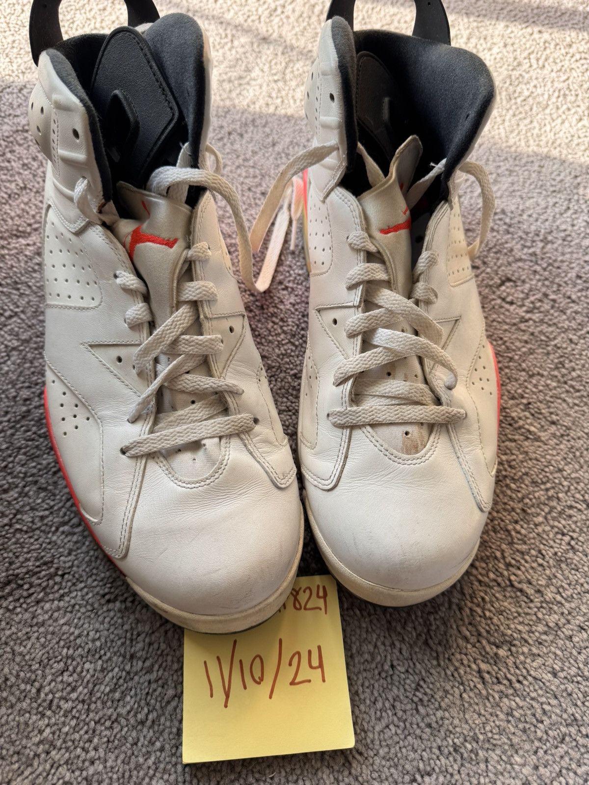 Jordan Brand × Nike Air Jordan 6 Retro 'White Infrared' 2014 Size US 12 / EU 45 - 11 Thumbnail