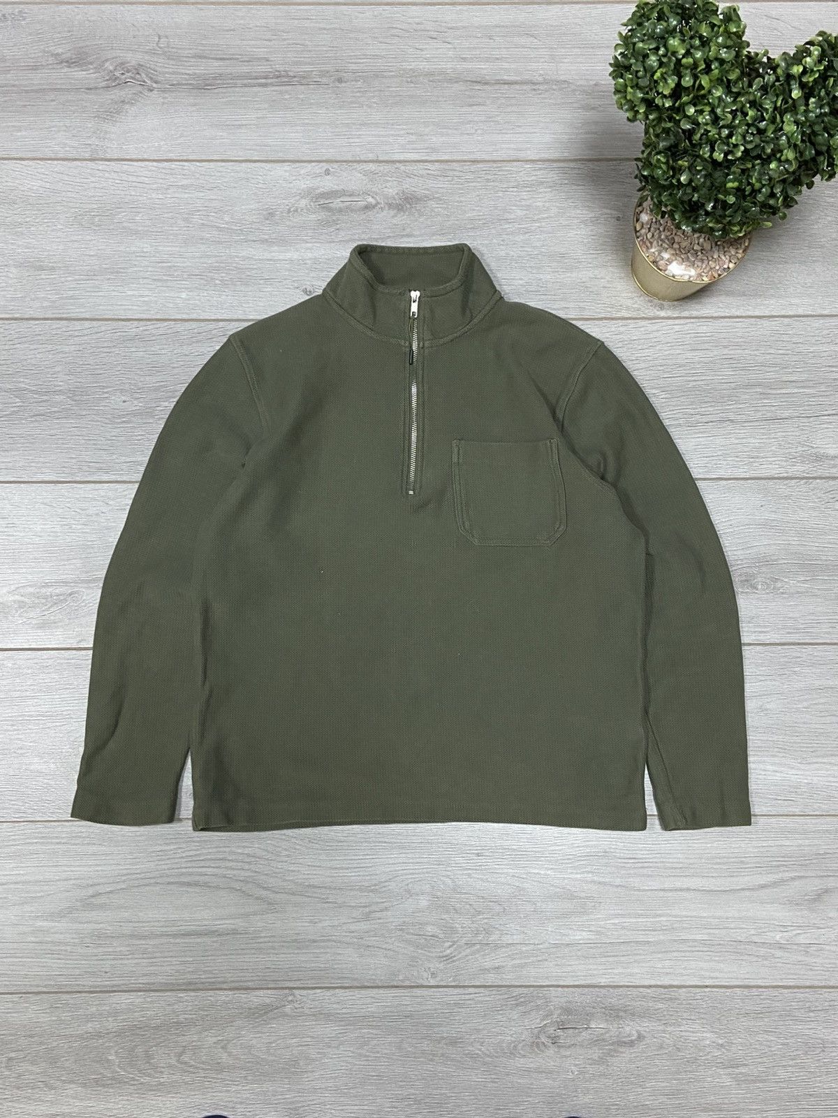 Folk Folk Vintage half 1/4 Zip pocket 3 size Y2K Size US M / EU 48-50 / 2 - 3 Thumbnail