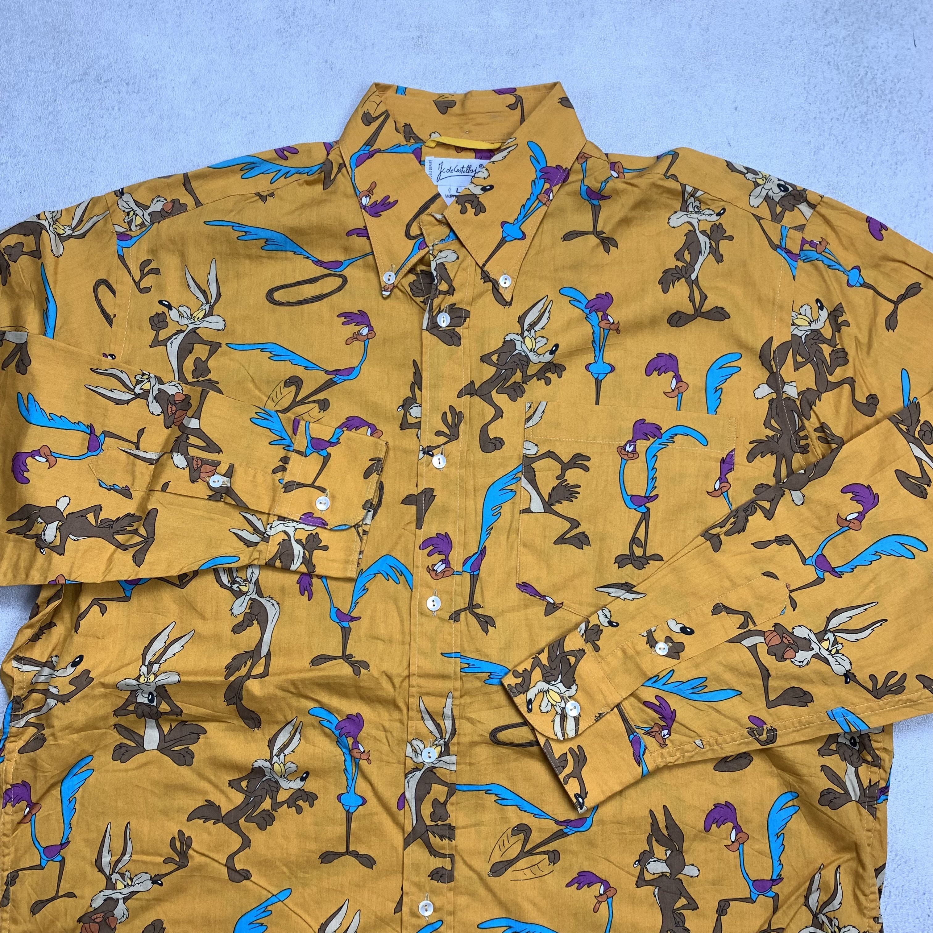 Jean Charles De Castelbajac Jean Charles De Castelbajac Road Runner Wile Coyote Shirt Size US L / EU 52-54 / 3 - 4 Thumbnail