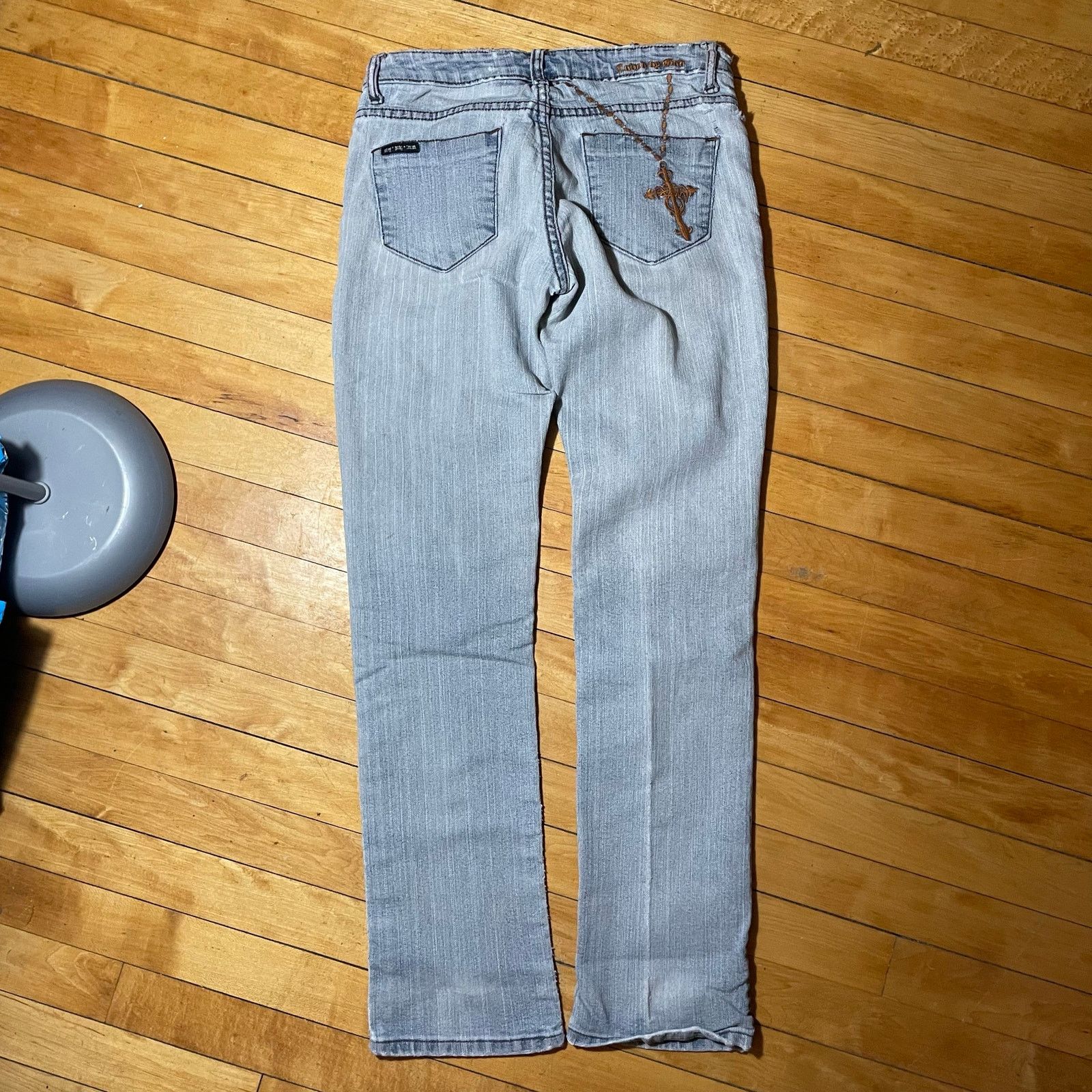 Vintage 90s Not Of This World Jesus Denim Womens Pants 28 Size 28" / US 6 / IT 42 - 1 Thumbnail
