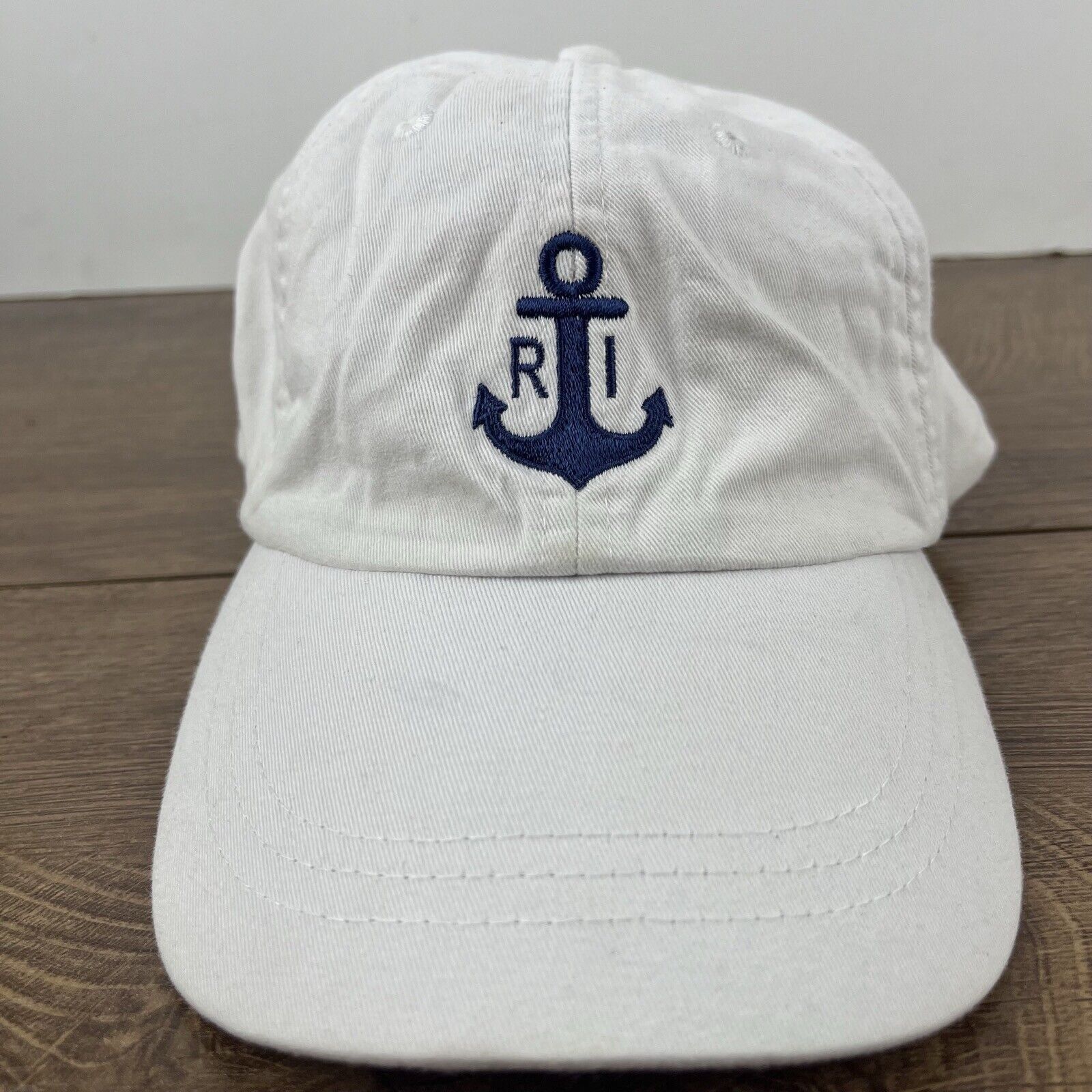 Other Rhode Island Hat Rhode ISland Anchor White Hat Adjustable Wh Size ONE SIZE - 4 Thumbnail