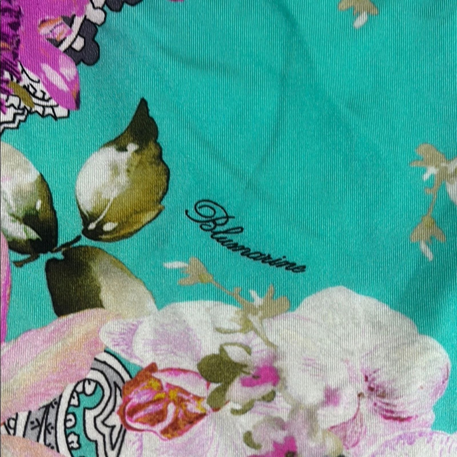 Blumarine NWT Blumarine Pink and Turquoise Floral Swimsuit Size M Size ONE SIZE - 8 Thumbnail