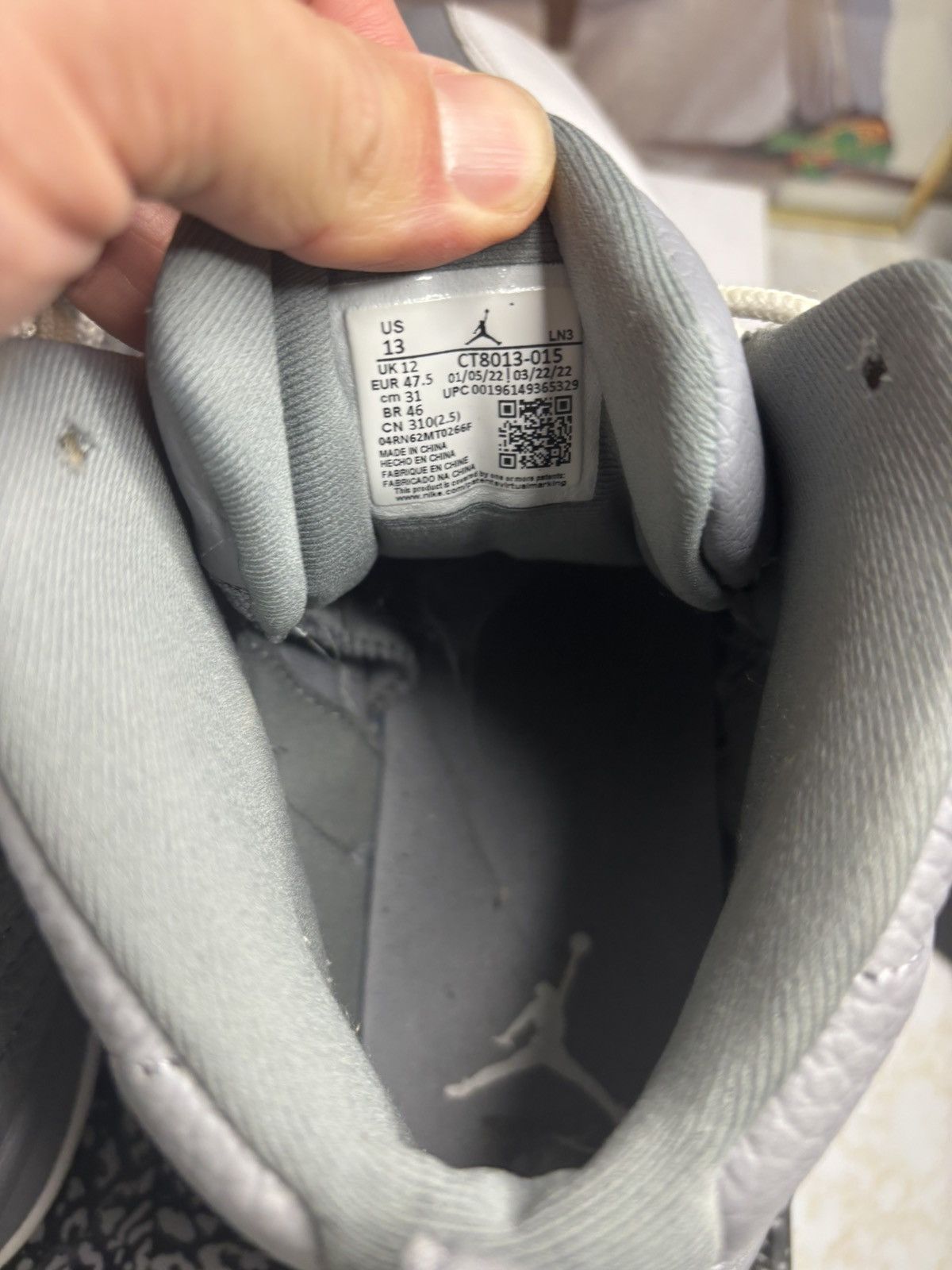 Jordan Brand Jordan Retro 12 ‘grey’ Size US 13 / EU 46 - 6 Thumbnail
