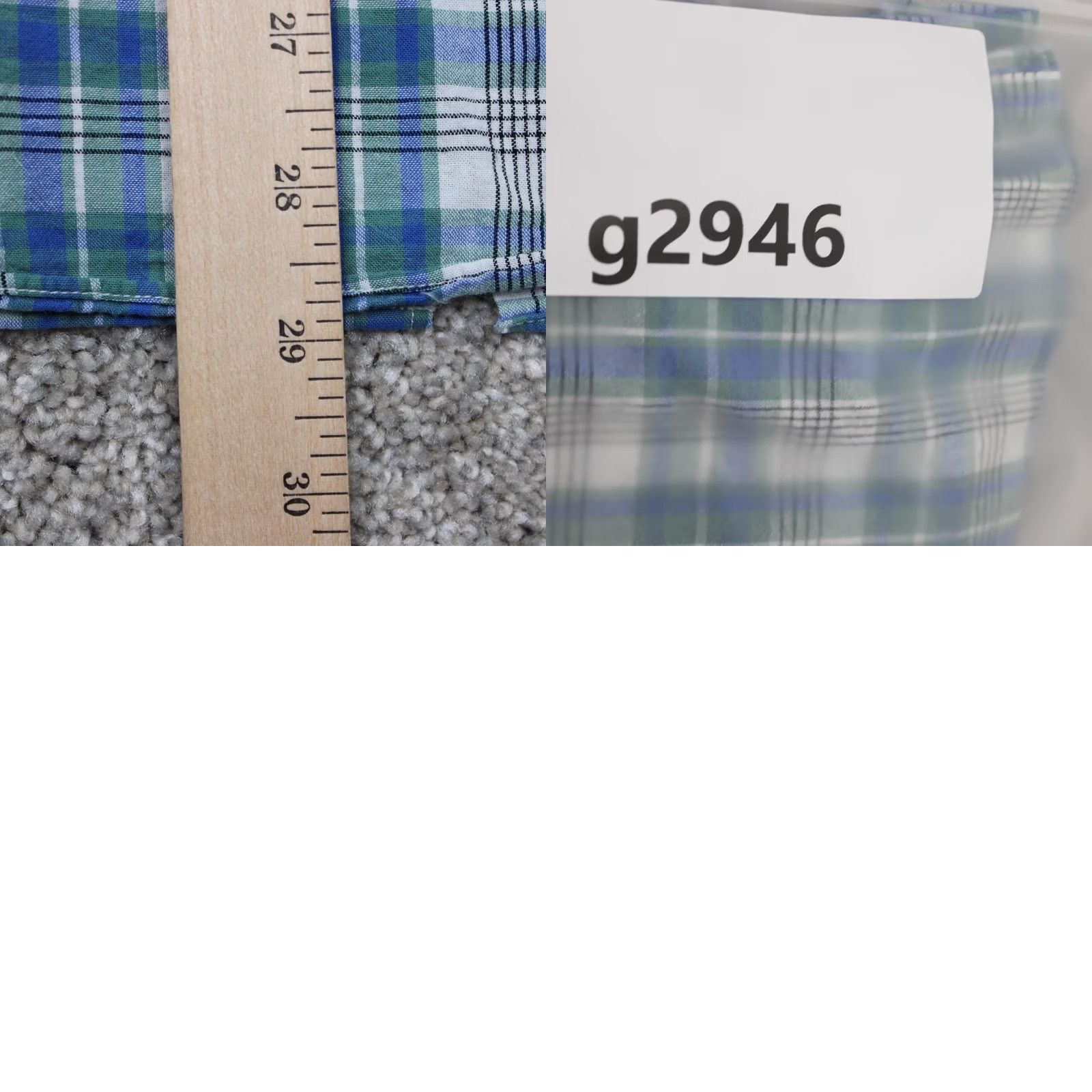J.Crew J. Crew Shirt Mens XL Green/Blue/White Plaid 100% Cotton Long Sleeve Button Up Size US XL / EU 56 / 4 - 9 Thumbnail