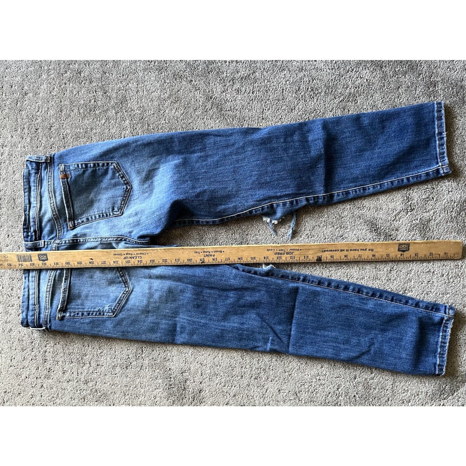Vintage Joes Jeans Womens Size 26 Billie Medium Wash Boyfriend Slim Crop Jeans Ripped Size 26" / US 2 / IT 38 - 7 Thumbnail