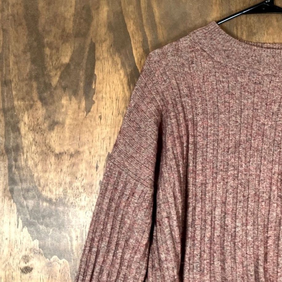 Madewell Madewell Sweater Rosehip Brown Knit Mock Neck Wool Blend XL Women Pullover Long Sleeve Casual Workwear Winter Fall Women’s Size XL / US 12-14 / IT 48-50 - 4 Thumbnail