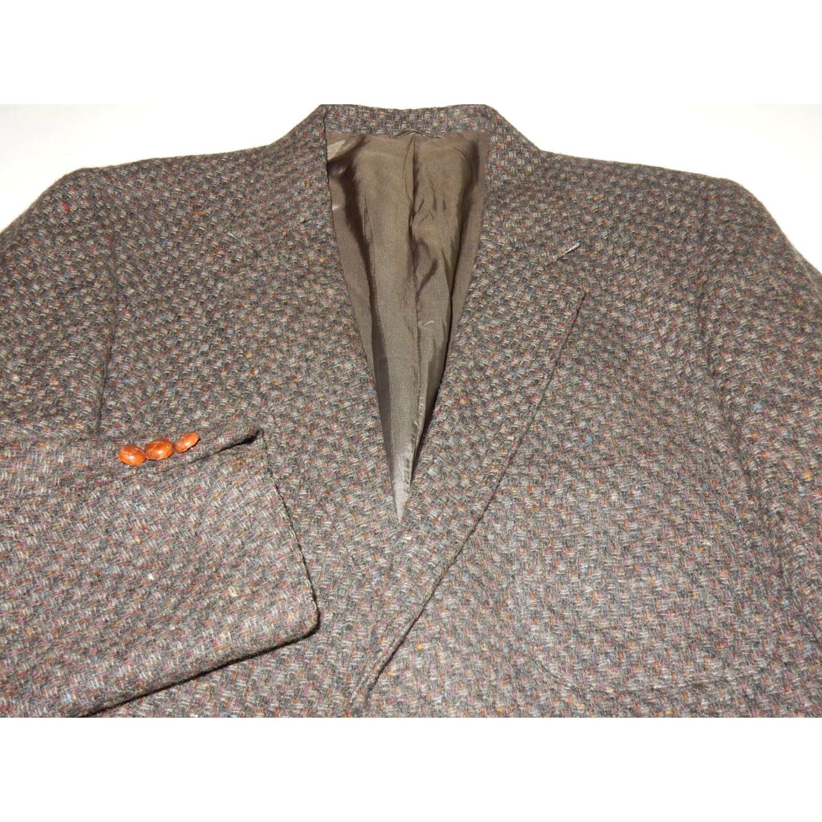 Levi's VINTAGE Levi's Men's Blazer Jacket Wool Tweed Size 46R Gray 90s Formal Coat Size 46R - 2 Thumbnail