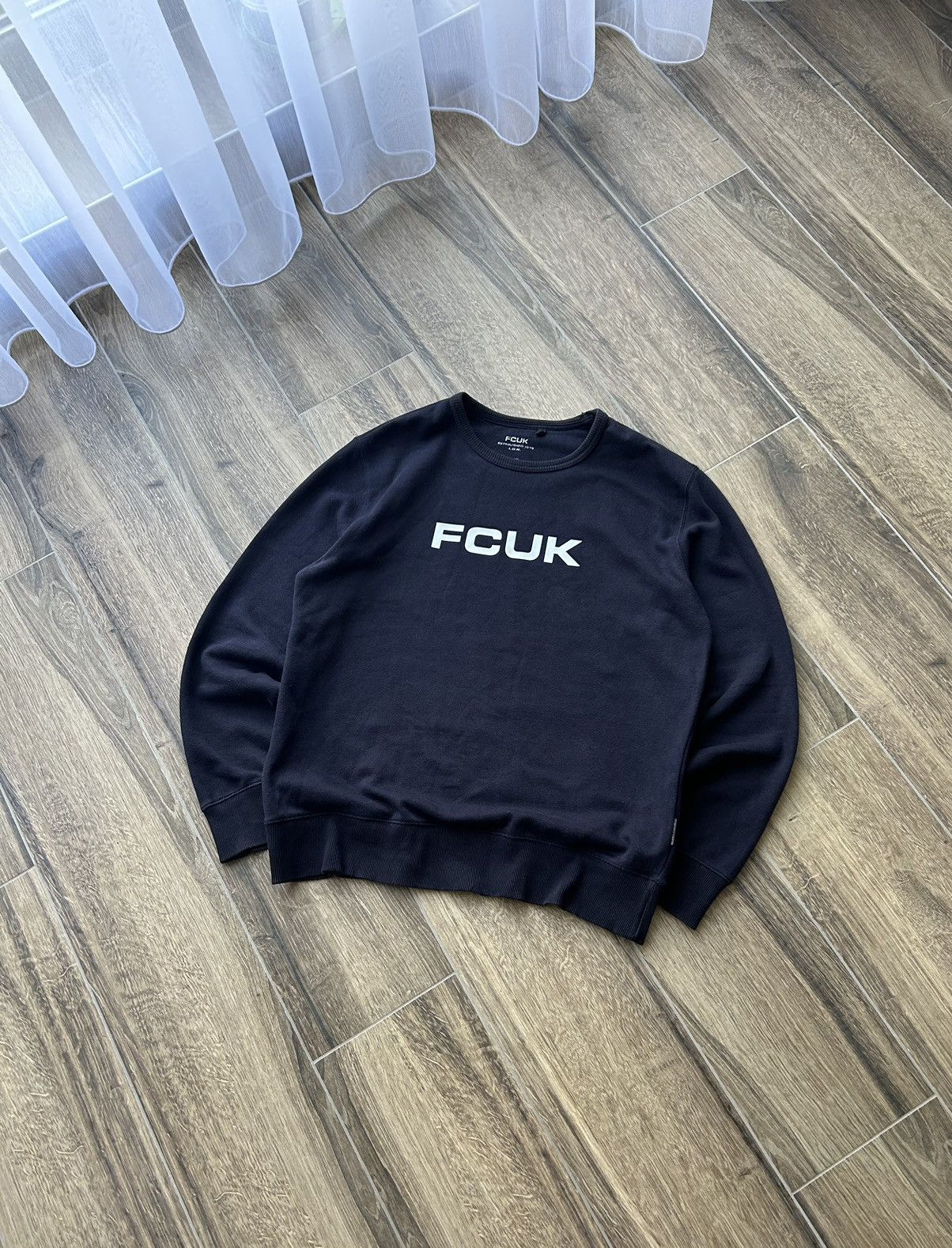FCUK × French Connection × Vintage FCUK y2k big logo sweatshirt French Collection Size US L / EU 52-54 / 3 - 1 Thumbnail