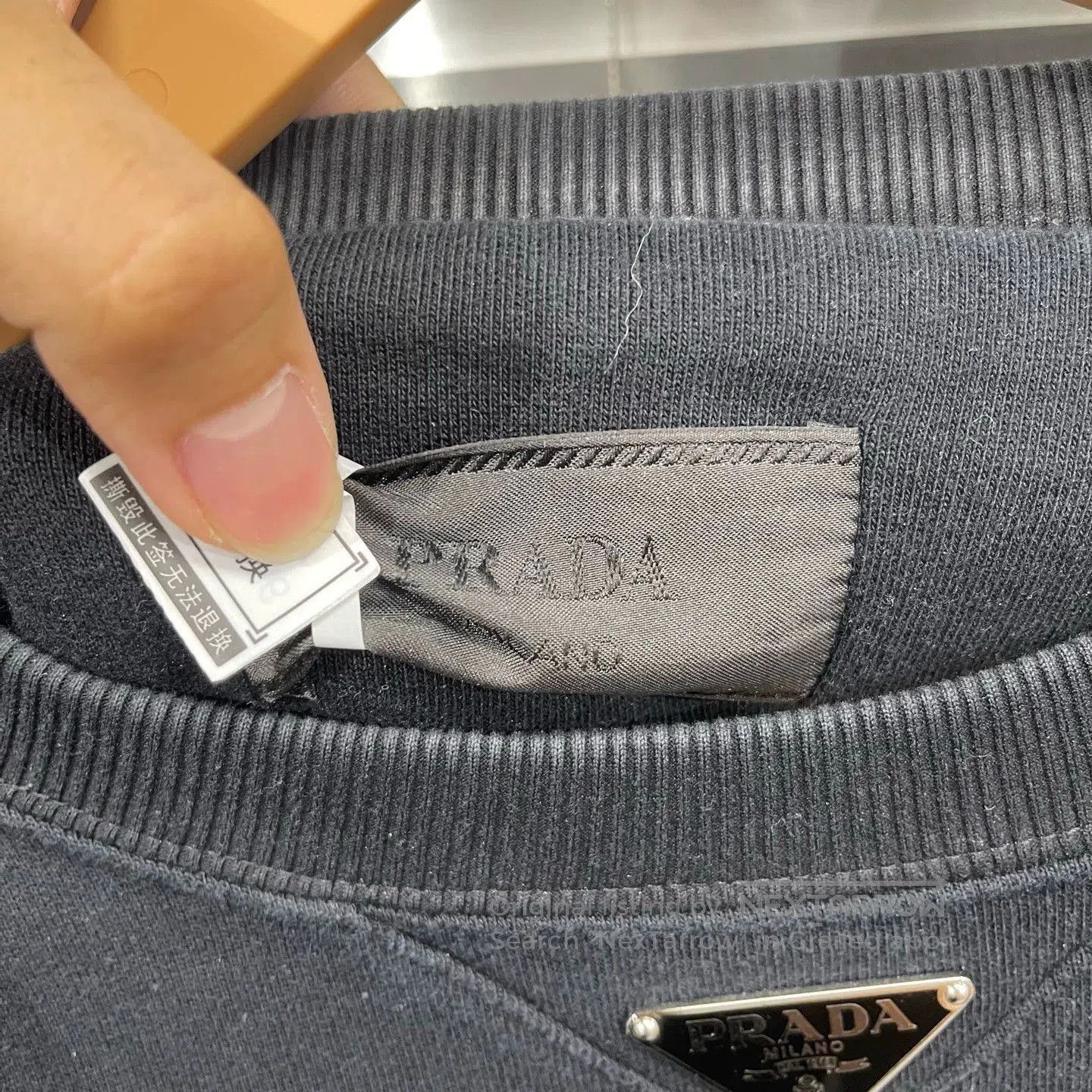 Prada Black Crewneck Sweatshirt. Size US L / EU 52-54 / 3 - 3 Thumbnail