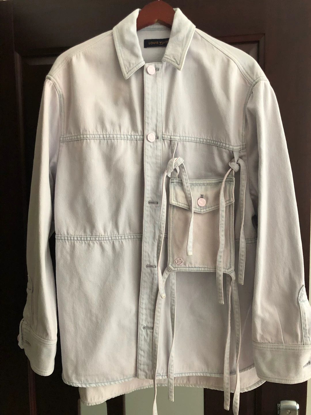 Louis Vuitton Louis Vuitton Ribbon Rendered Denim Jacket Size M / US 6-8 / IT 42-44 - 1 Thumbnail