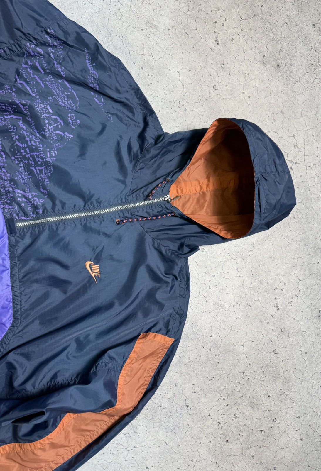 Nike Vintage 80s Nike Nylon Jacket 1/2 Zip Anorak Rare Hype Size US XXL / EU 58 / 5 - 7 Thumbnail