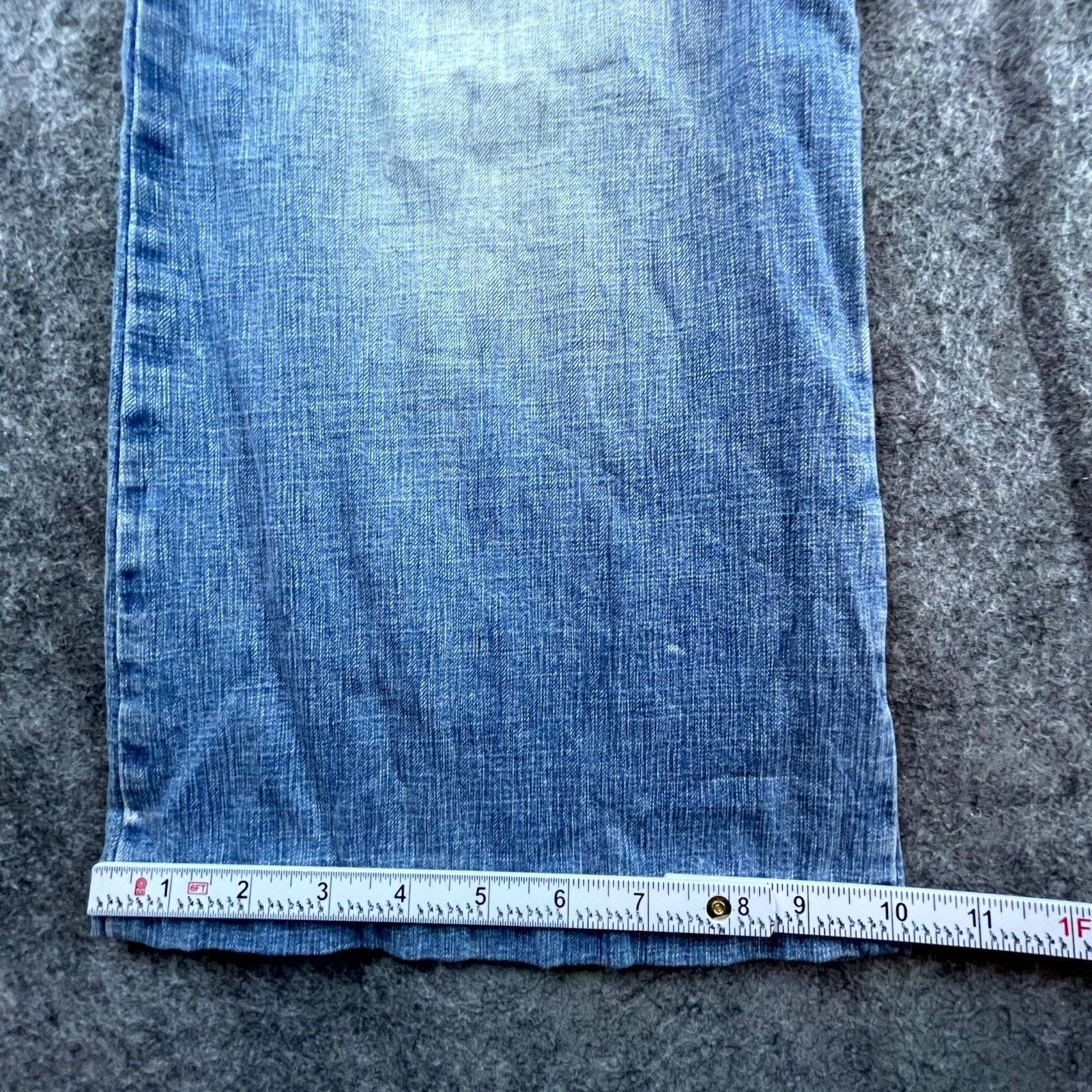 Judy Blue Judy Blue Jeans Women 13 Embroidery Wide Hippie Boho Y2K Size 36" / US 14 / IT 50 - 5 Thumbnail