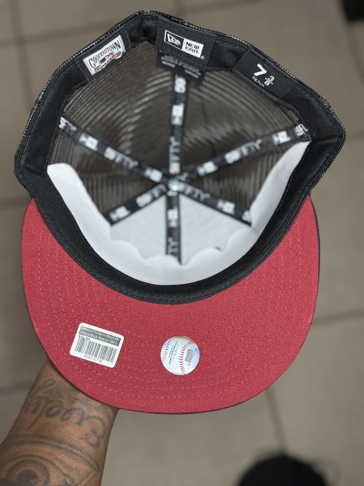 Hat Club × New Era 7 3/8 Black Trucker Brooklyn Dodgers Ebbets Field Fitted Hat Size ONE SIZE - 3 Thumbnail
