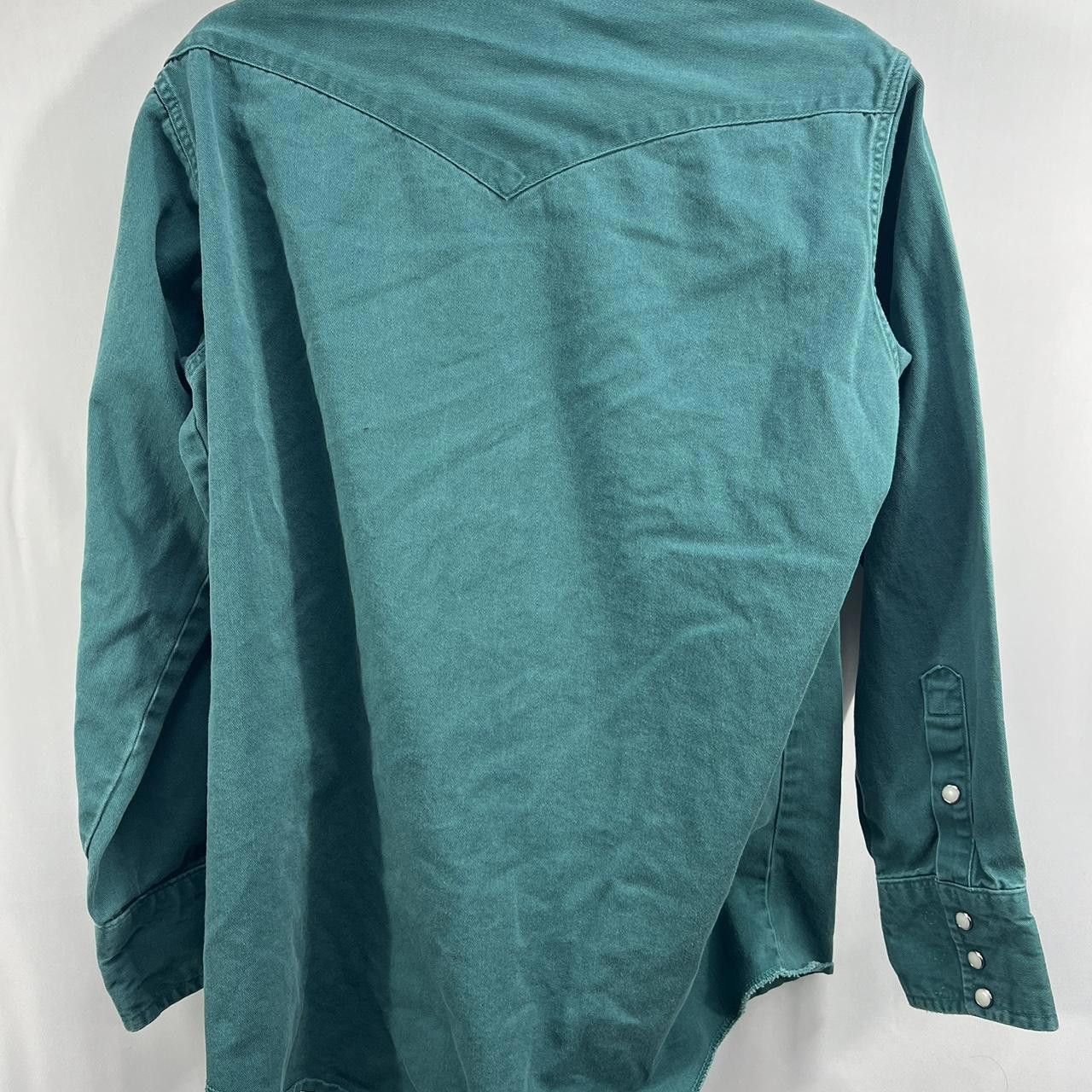 Wrangler Wrangler Men's Green and Blue Shirt Size US L / EU 52-54 / 3 - 5 Thumbnail