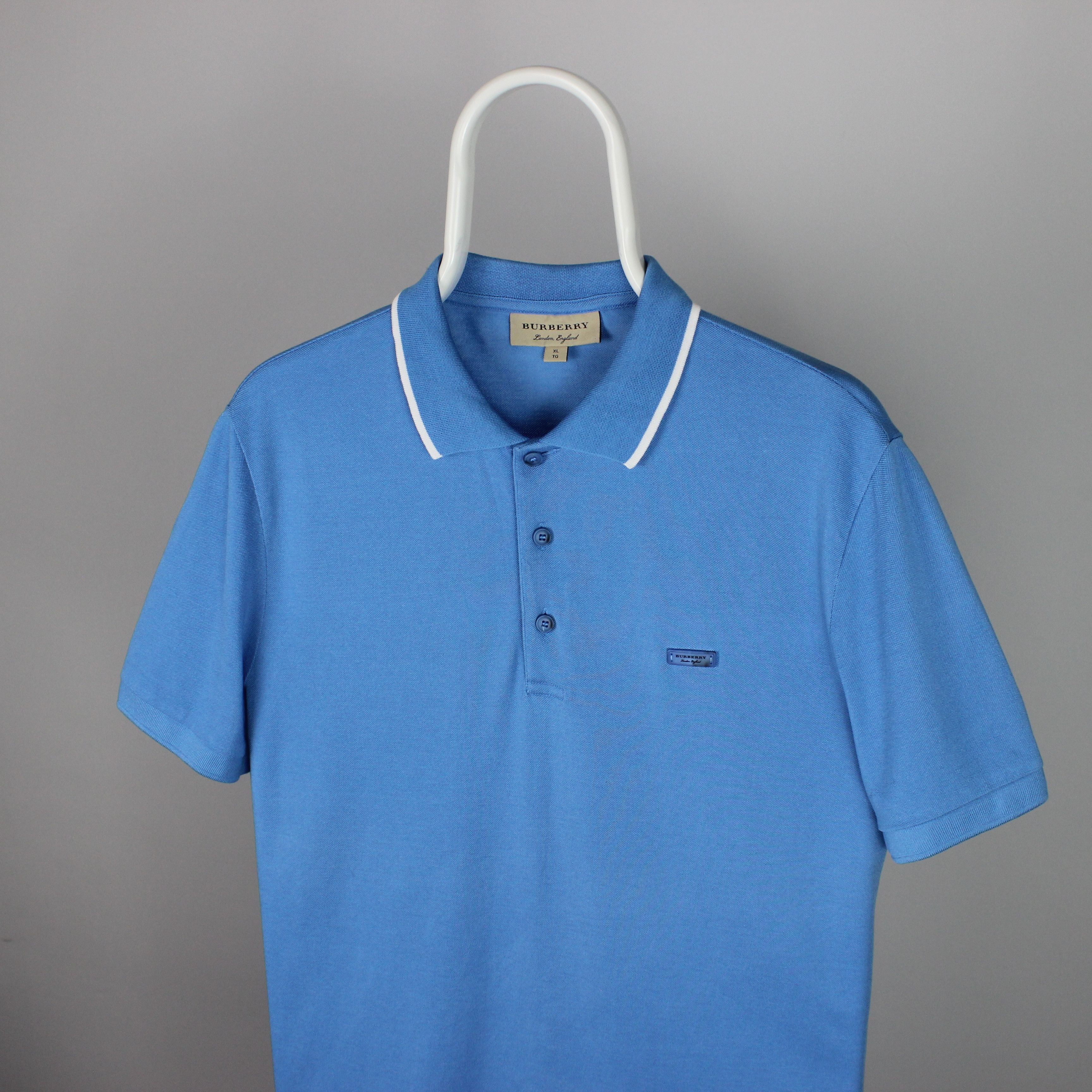 Burberry Burberry polo shirt men cotton blue L XL Size US XL / EU 56 / 4 - 1 Thumbnail
