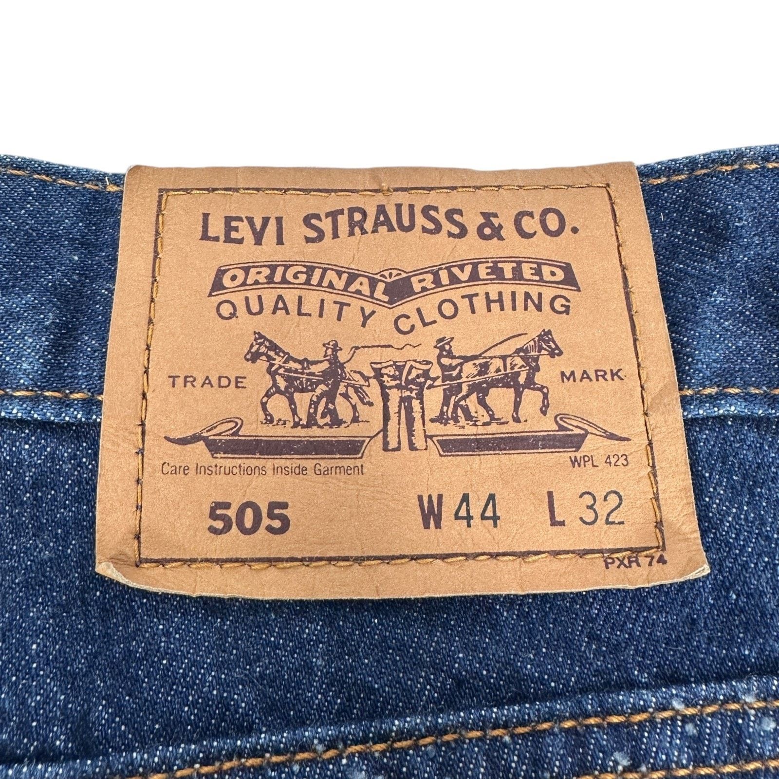 Levi's VTG Levi's Orange 505 Jeans Mens 44 x 32 Blue Straight Leg Size US 44 / EU 60 - 6 Thumbnail