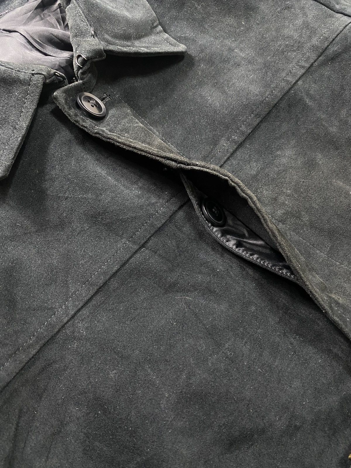 Japanese Brand Ined Homme By Yohji Yamamoto Belted Moleskin Coat Size US M / EU 48-50 / 2 - 10 Thumbnail