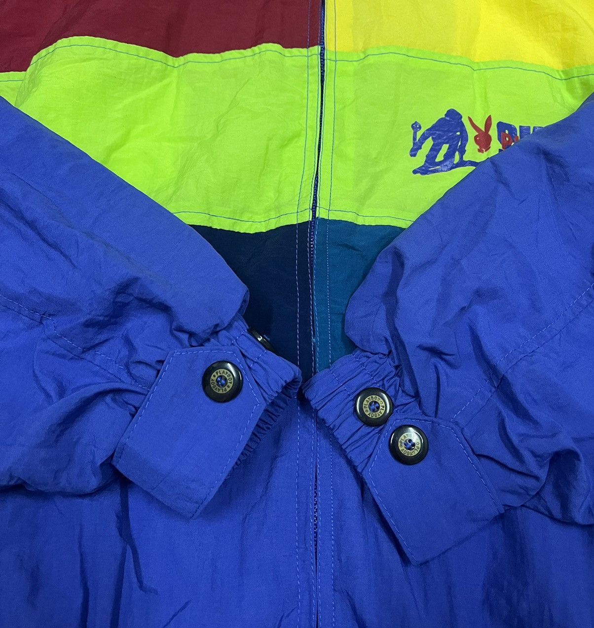 Playboy PLAYBOY Rabbit Head Design Multicolour Windbreaker/Jacket Size US L / EU 52-54 / 3 - 8 Thumbnail