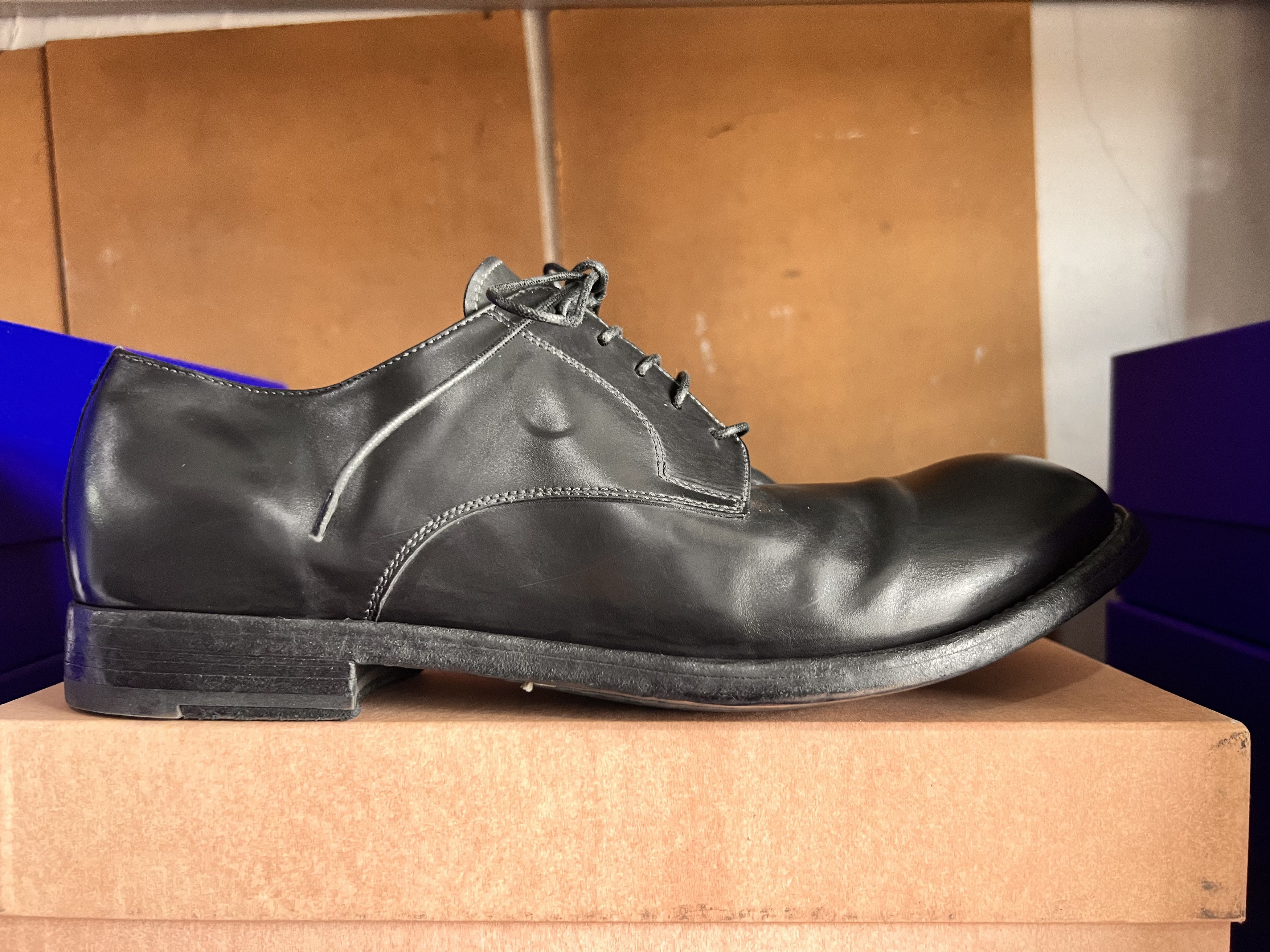 image of Officine Creative 42 Premium Italian Shoes 829 $ in Black, Men's